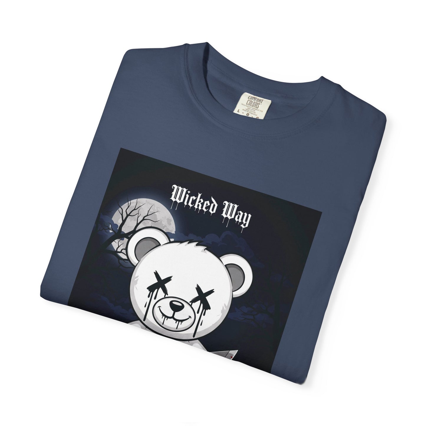 Limited Edition "Wicked Way" Machete 'Midnight' Block Teddy Graphic T-Shirt