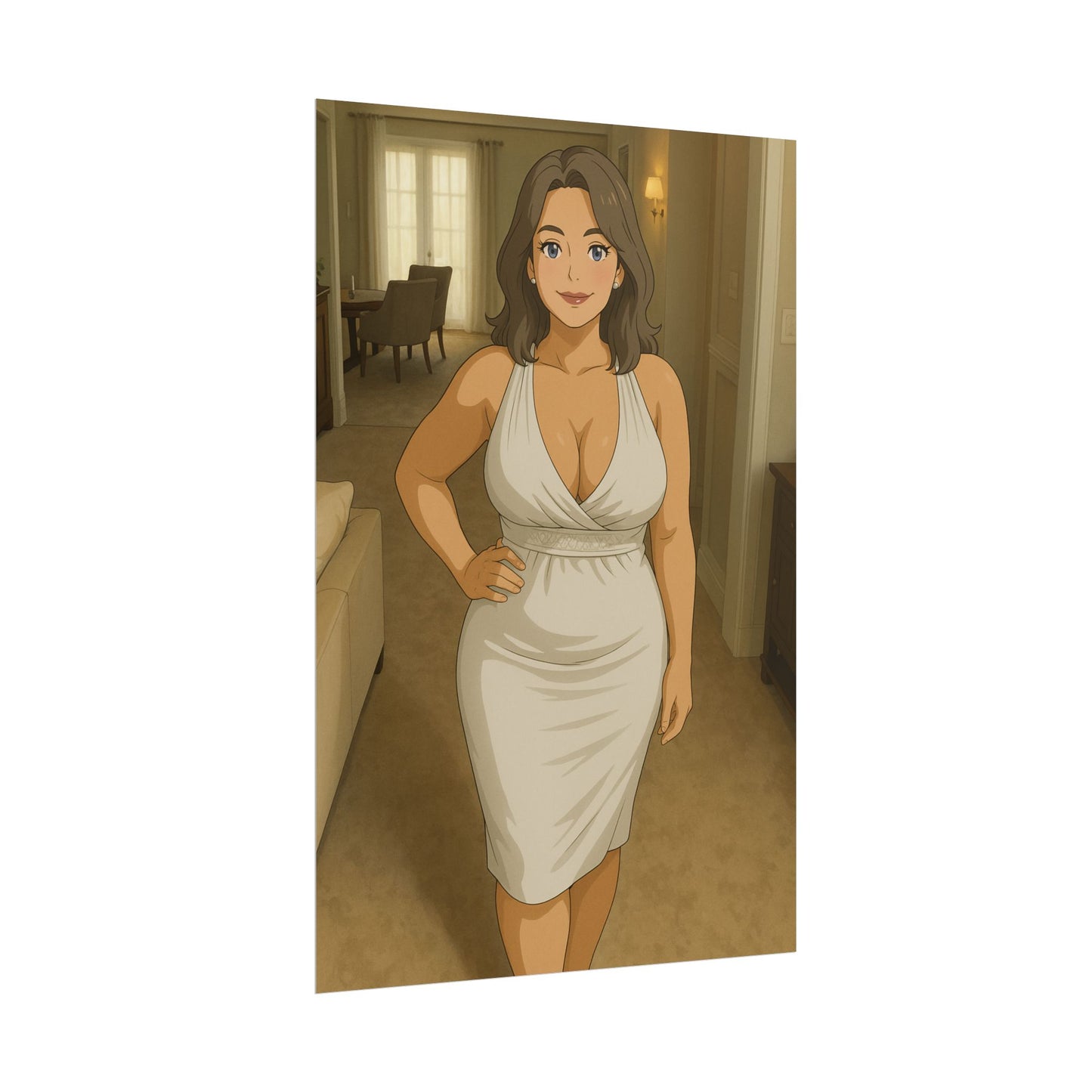 Loco Fits Anime Girls 'Come in for Dinner' Poster