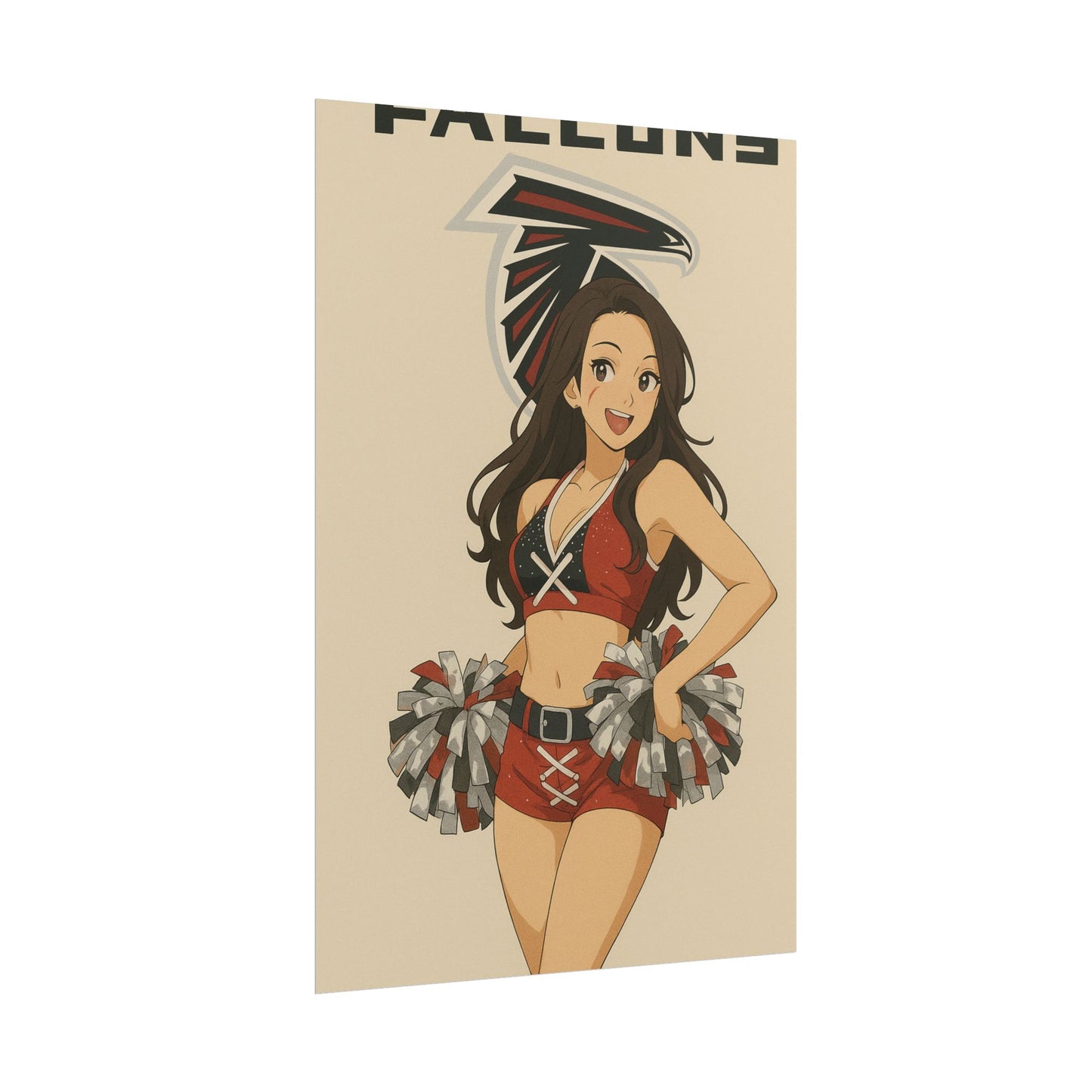 Loco Fits Anime Girls 'Falcons Cheerleader 2' Poster