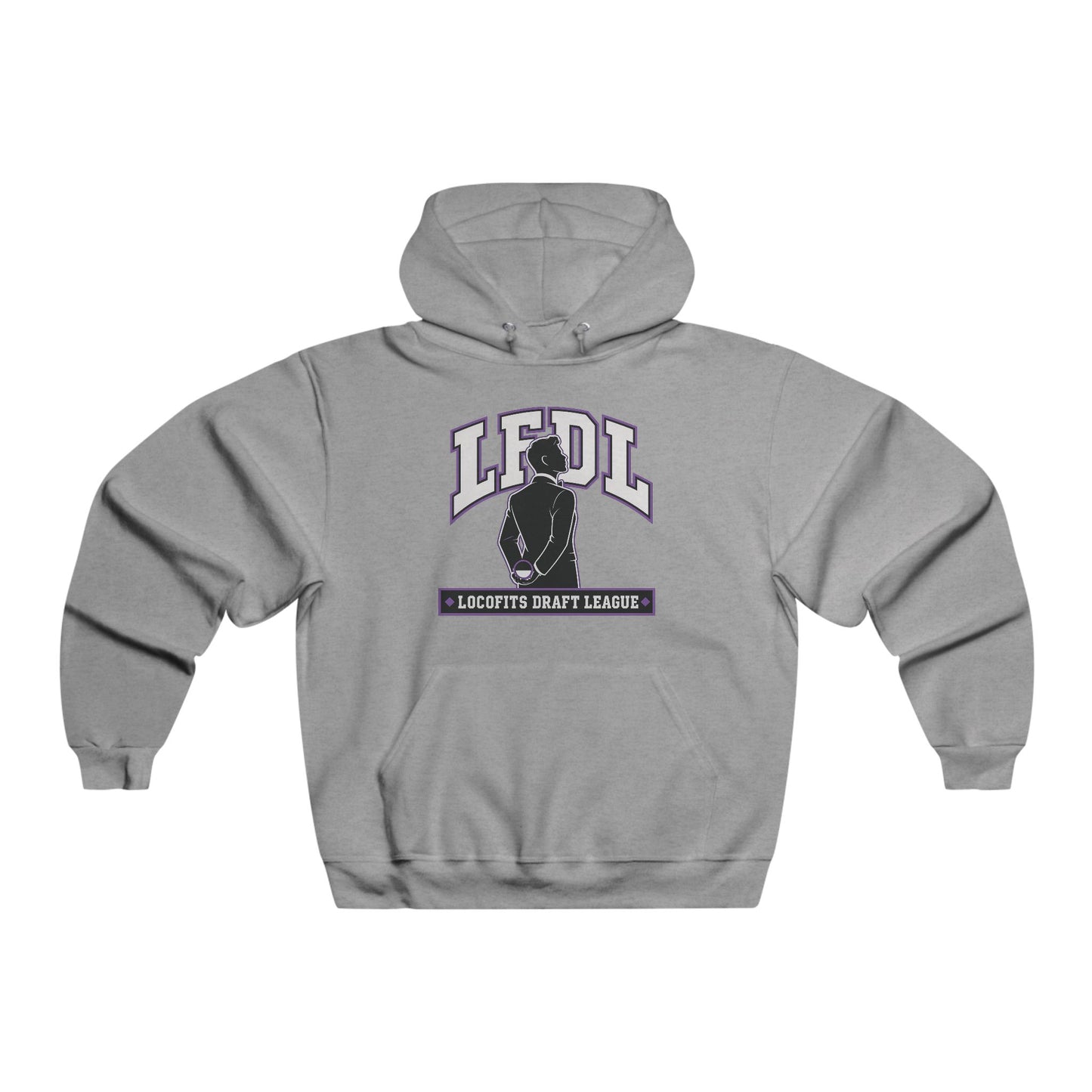 LocoFits Draft League LFDL Portrait Silhouette BAL Men's NUBLEND® Hooded Sweatshirt