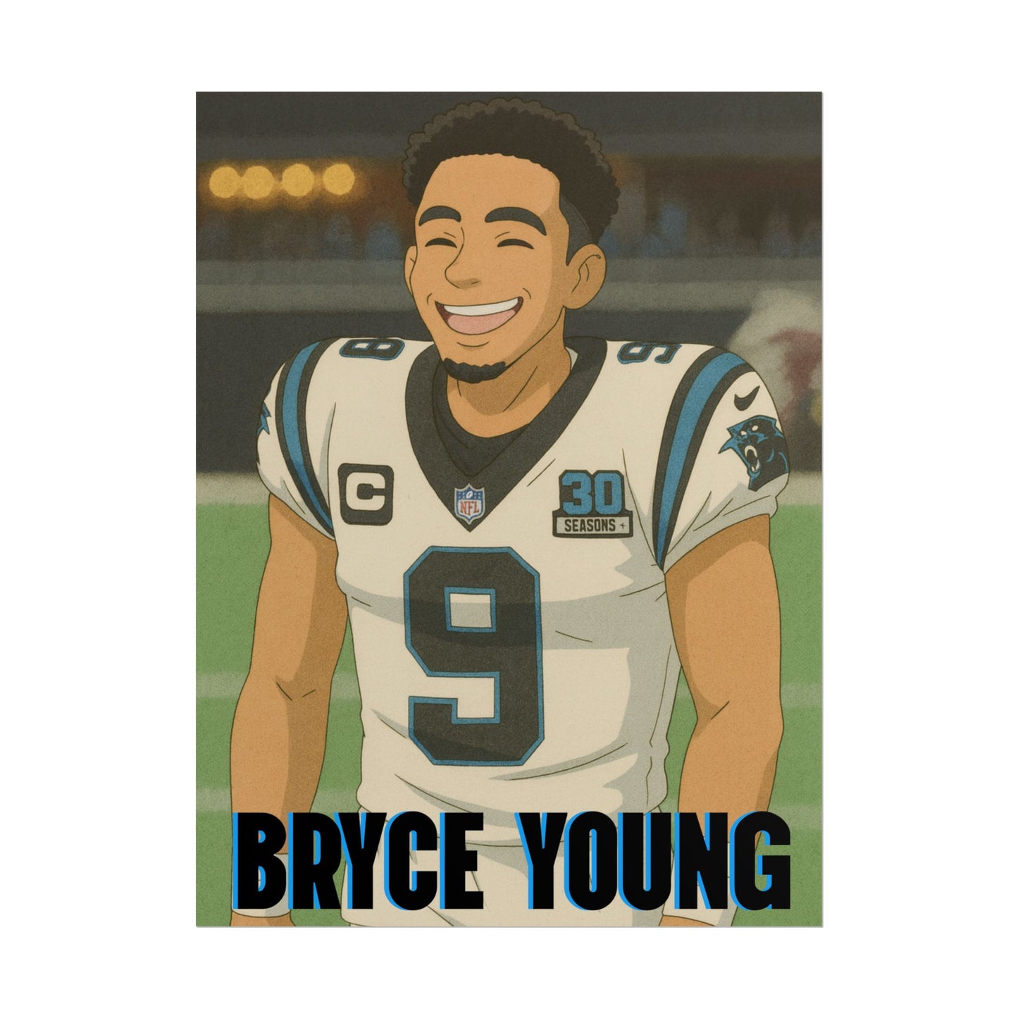Loco Fits Anime Football 'Bryce Young' Poster