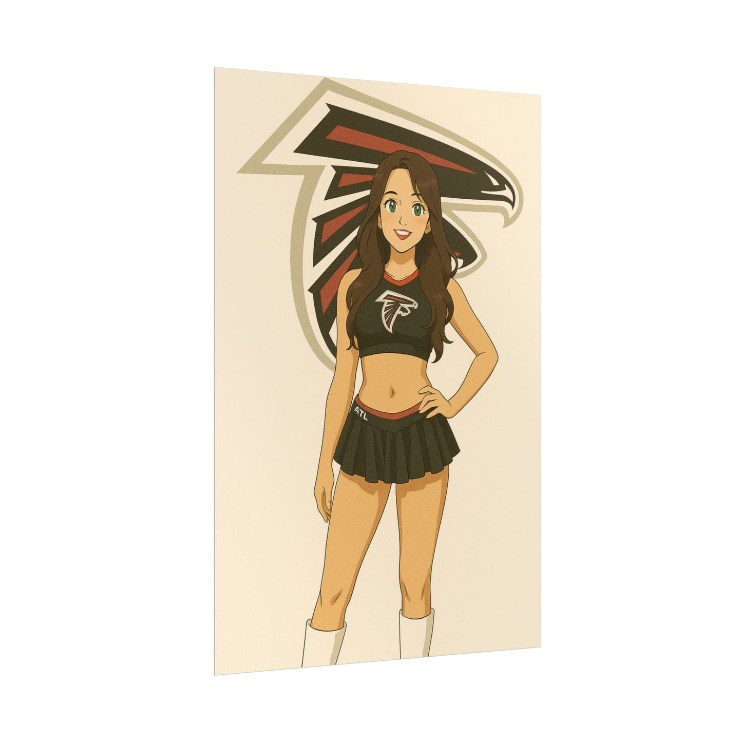 Loco Fits Anime Girls 'Falcons Cheerleader 3' Poster
