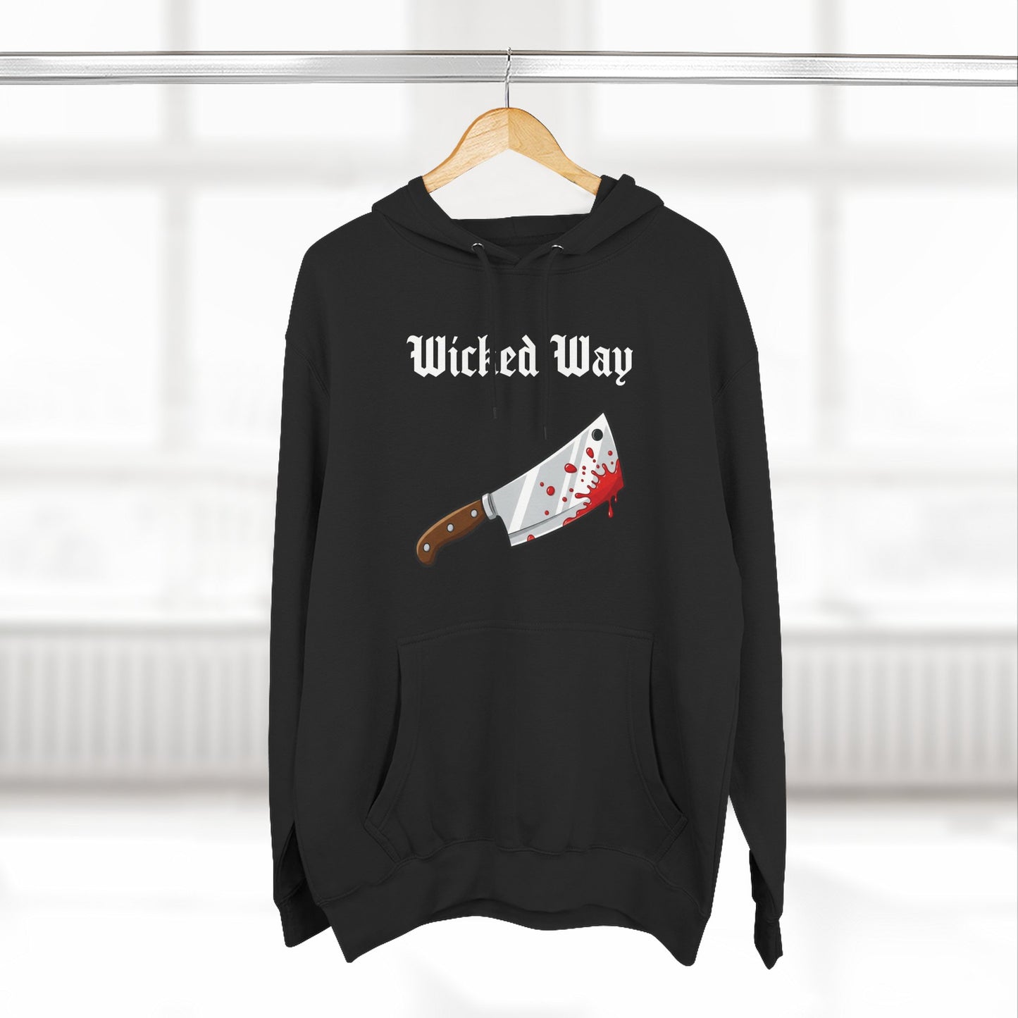 "Wicked Way" Butcher Knife Graphic Hoodie