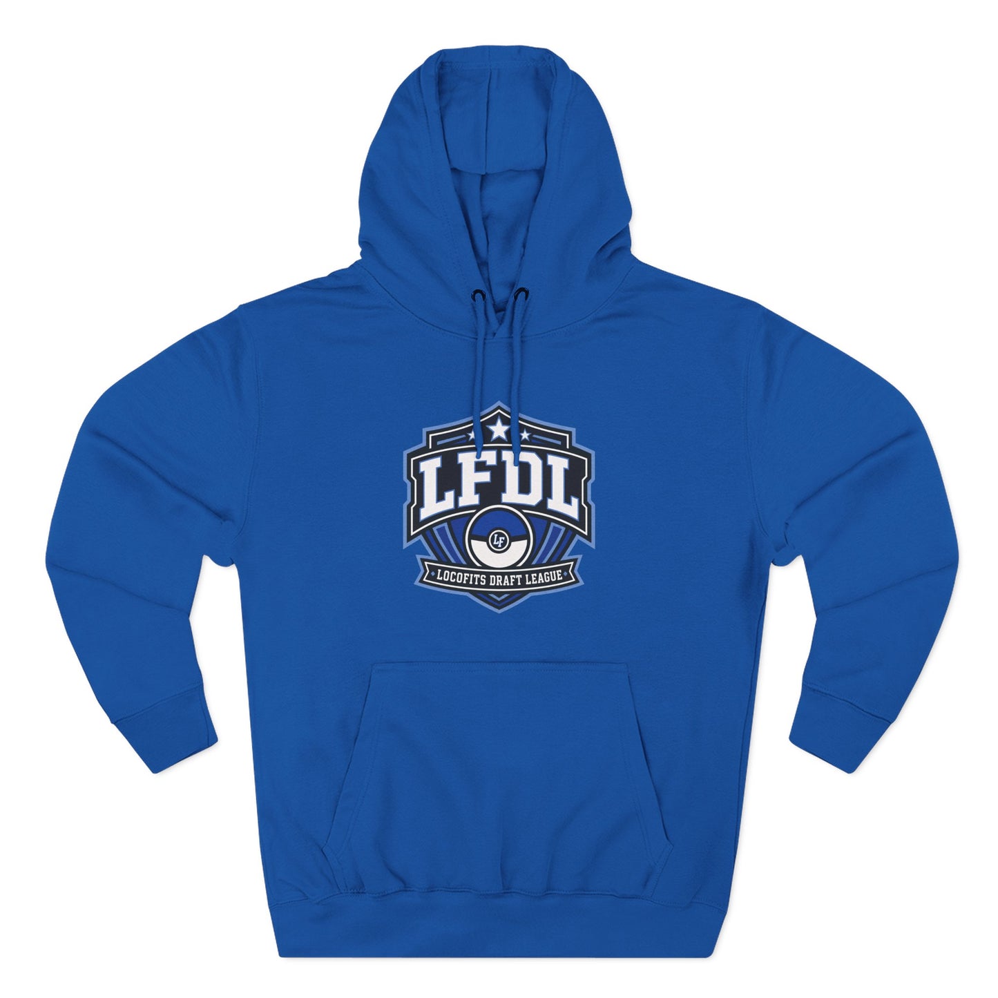 LocoFits Draft League Machesney Park Three-Panel Fleece Hoodie