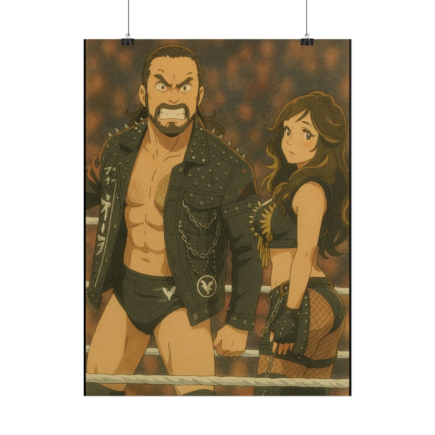 Loco Fits Anime Wrestling 'Kross & Scarlett' Poster