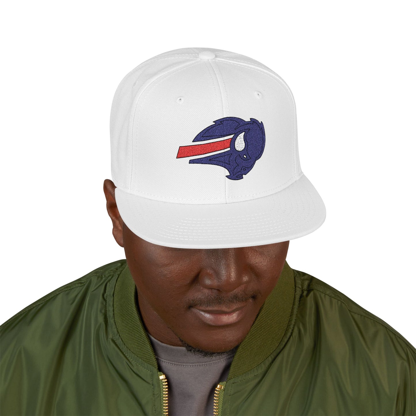 Loco Fits "NFL Buffalo Bills Big Buffalo Head Concept Logo" Snapback (Embroidery)
