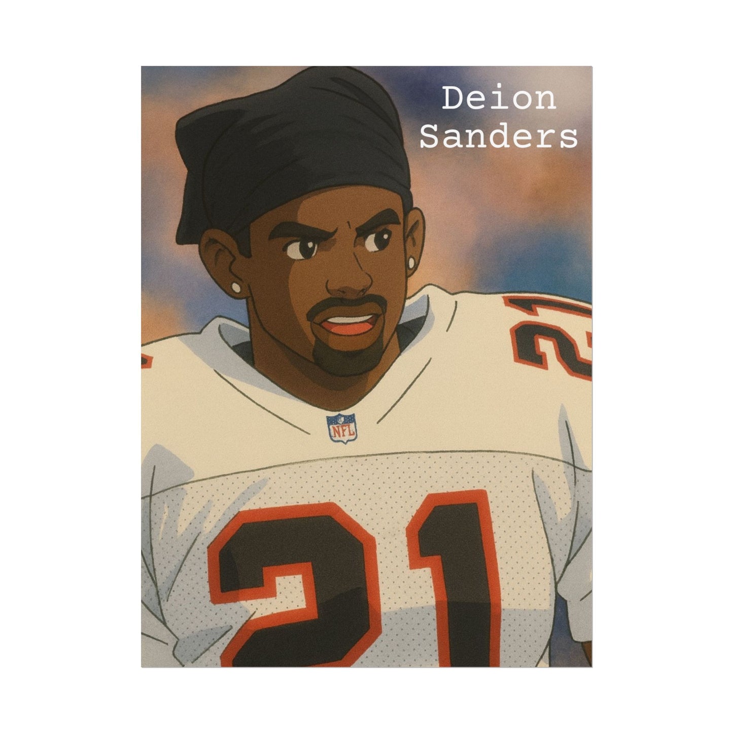 Loco Fits Anime Football 'Deion Sanders' Poster