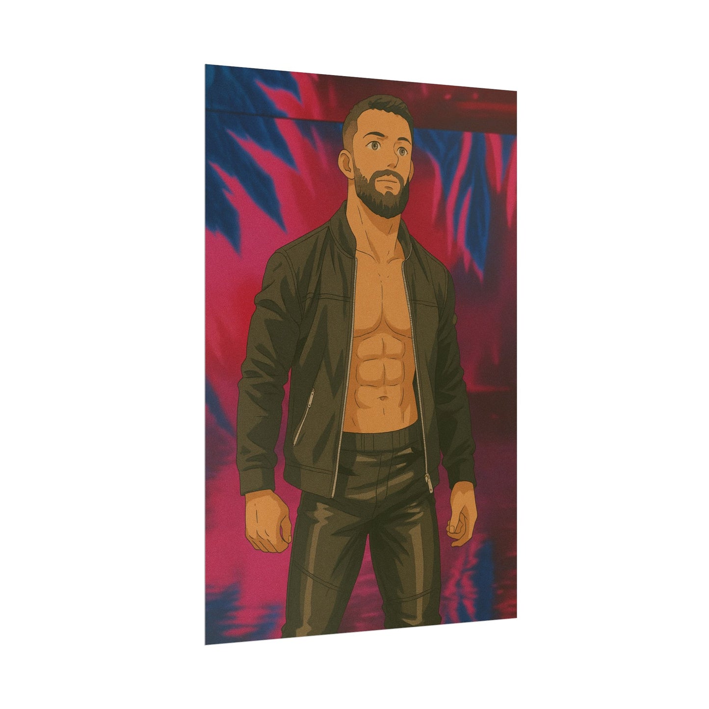 Loco Fits Anime Wrestling 'Leader of this Club' Poster