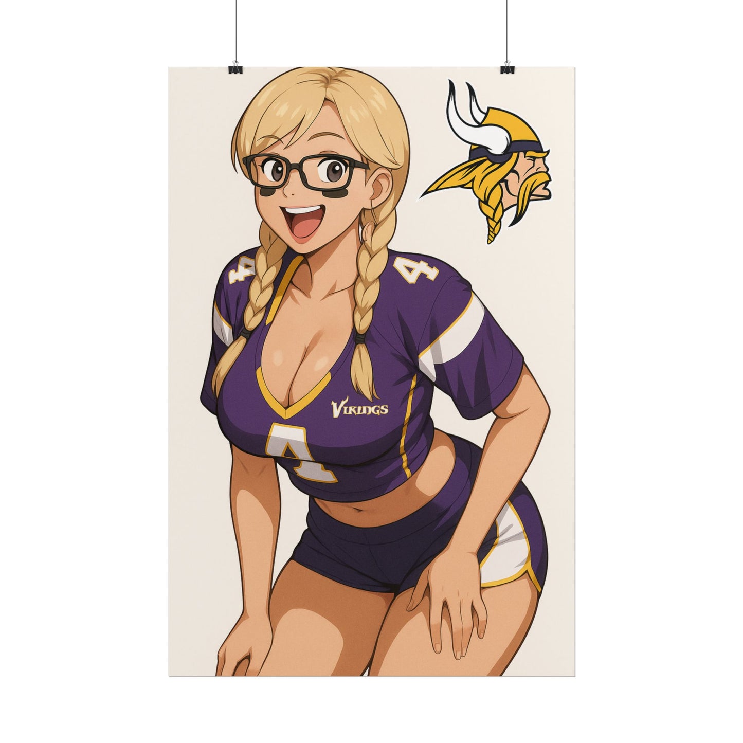 Loco Fits Anime Girls 'Vikings Girl 2' Poster