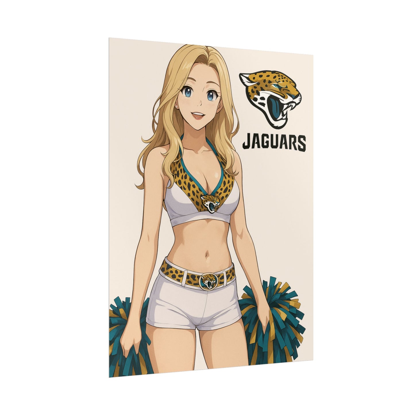 Loco Fits Anime Girls 'Jaguars Cheerleader 1' Poster