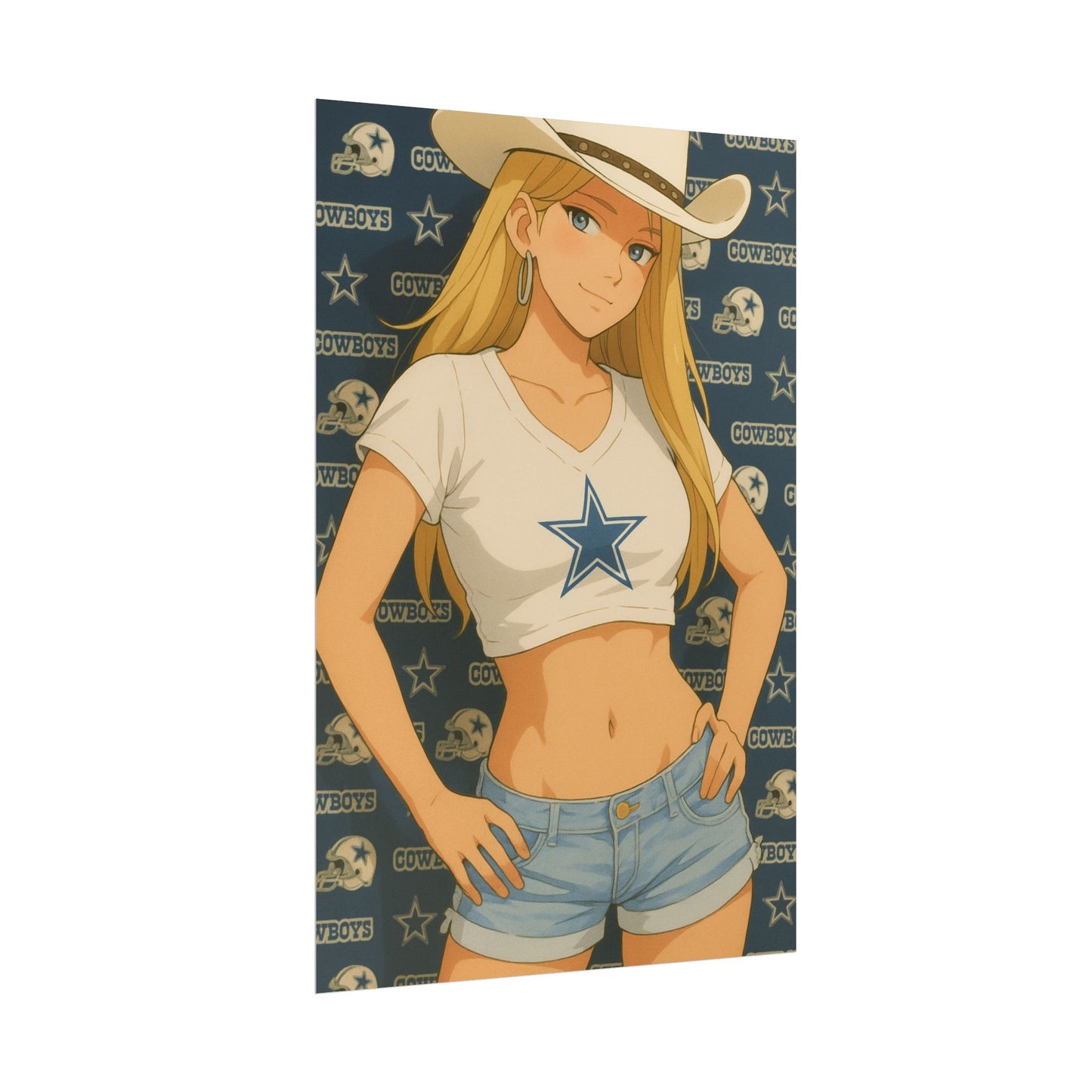 Loco Fits Anime Girls 'Cowboys Cowgirl' Poster