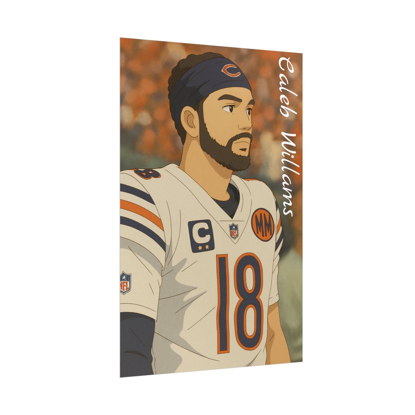 Loco Fits Anime Football 'Caleb Williams' Poster