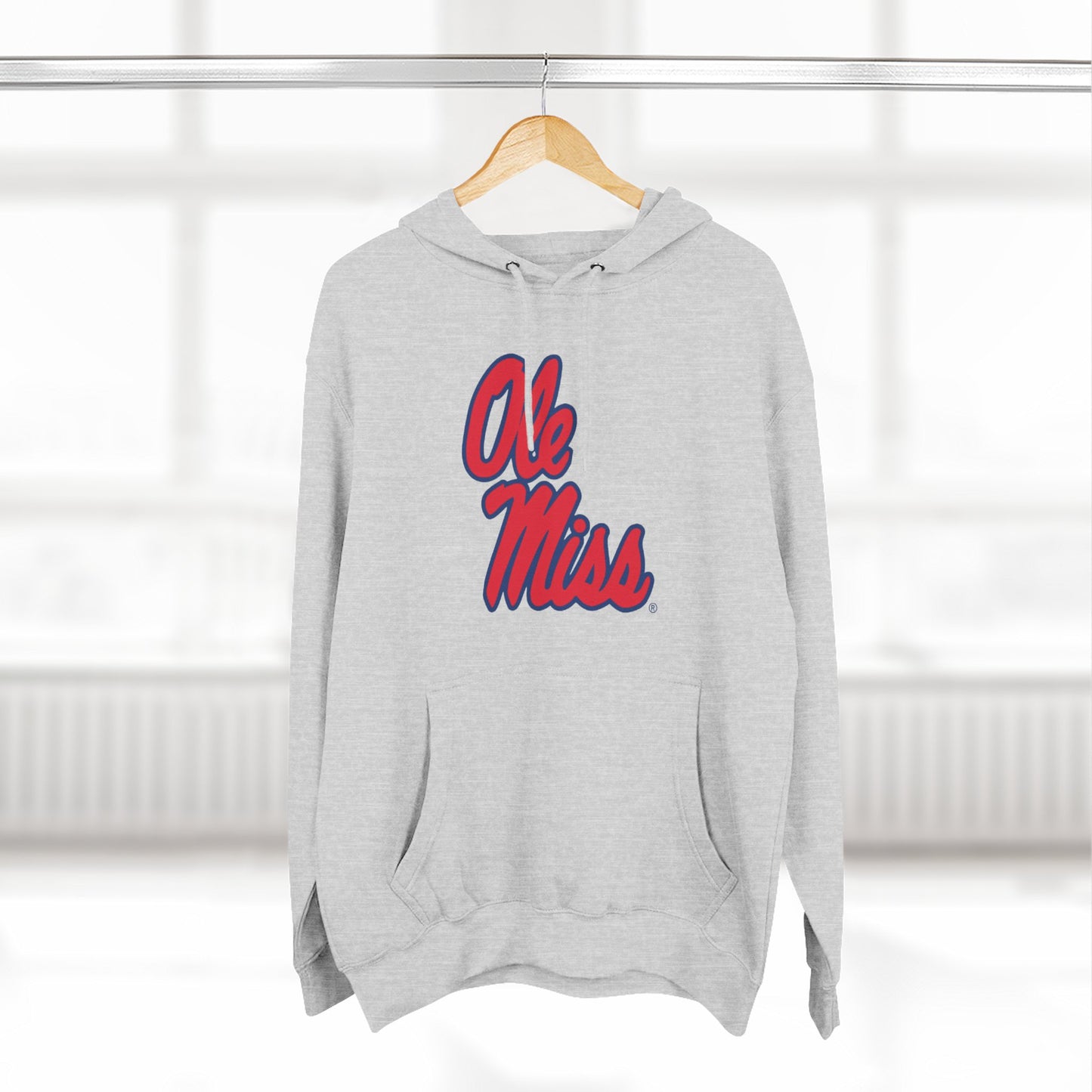 'Ole Miss Script' Three-Panel Fleece Hoodie