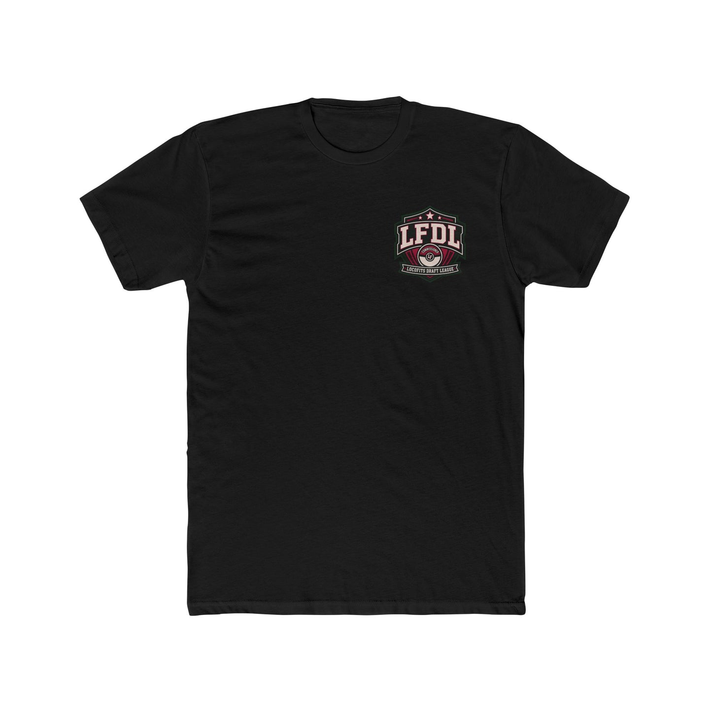 LocoFits Draft League Rhode Island 'Commissioner' Cotton Crew Tee
