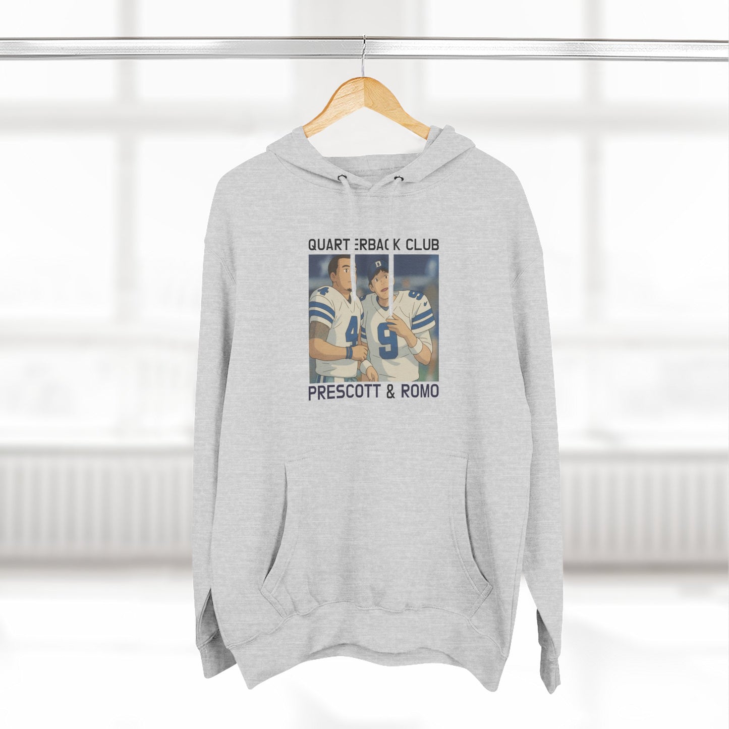 Anime Football 'Quarterback Club Prescott & Romo' Three-Panel Fleece Hoodie