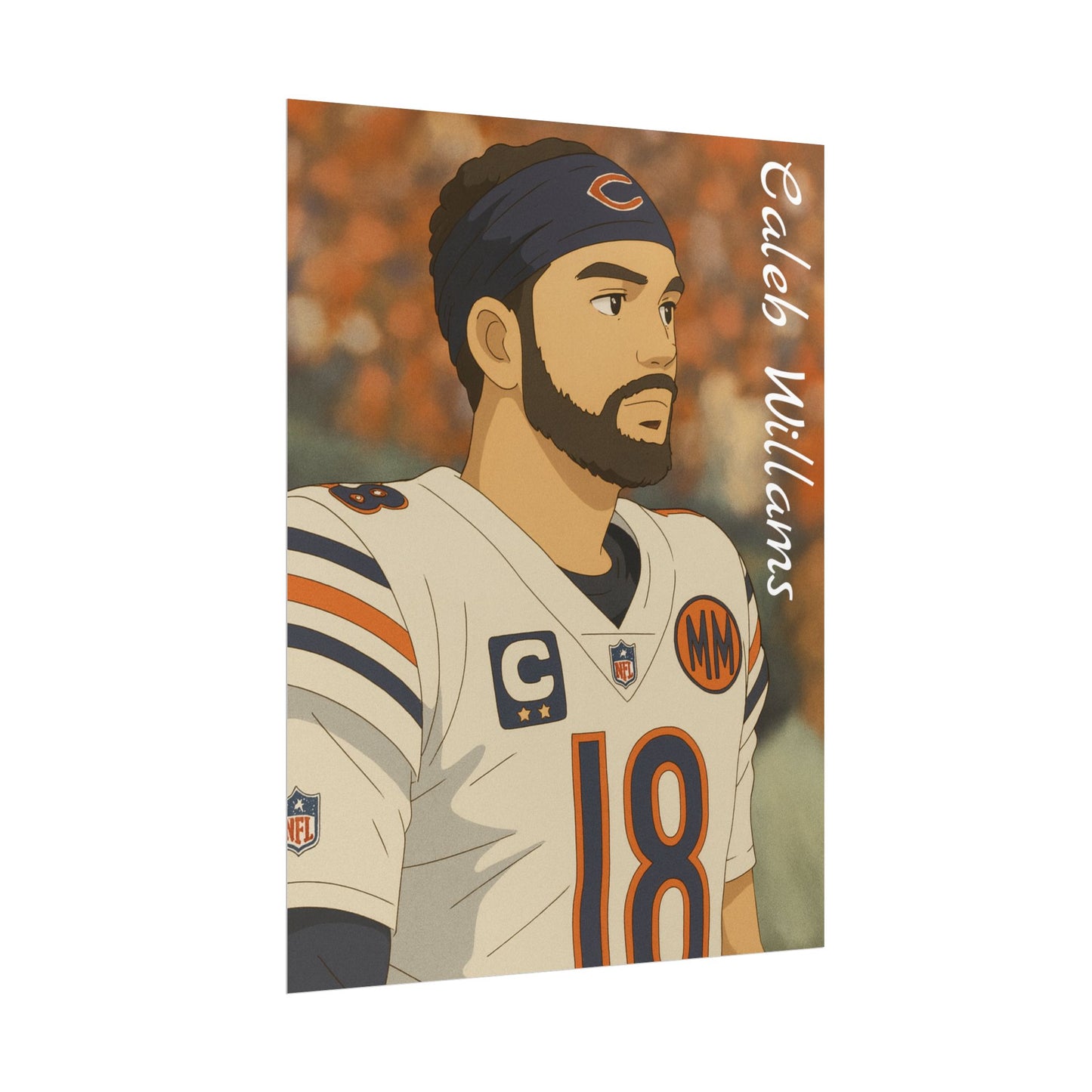 Loco Fits Anime Football 'Caleb Williams' Poster