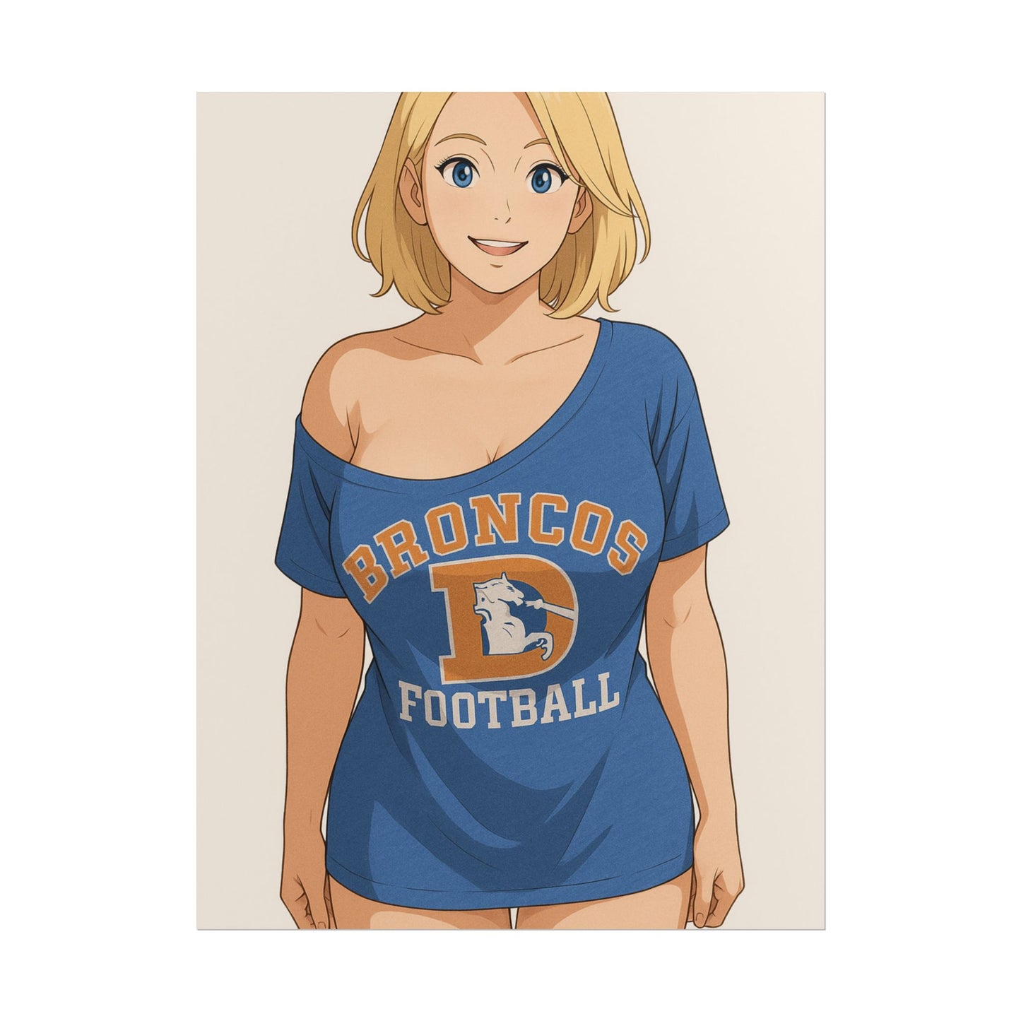 Poster Print - Anime Football Girls