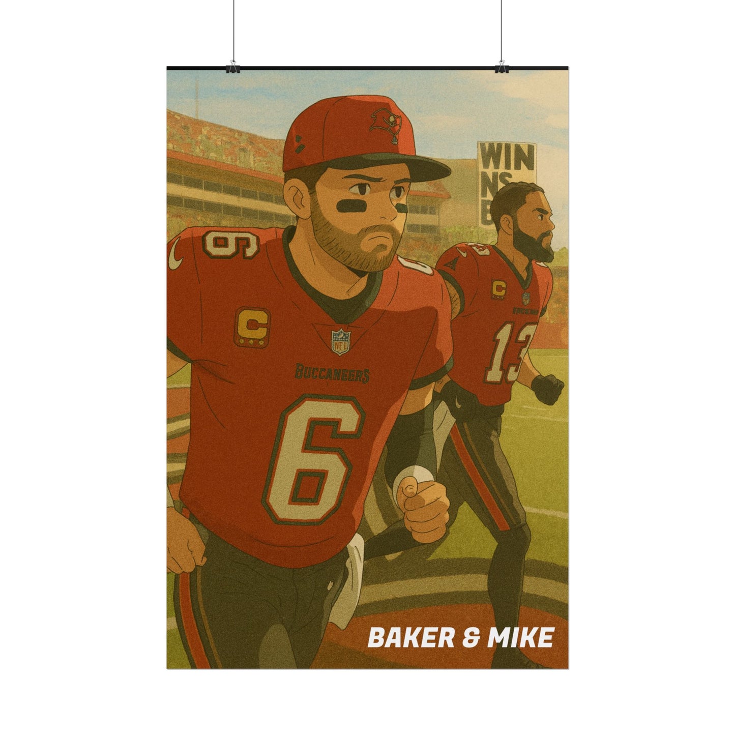 Loco Fits Anime Football 'Baker & Mike' Poster