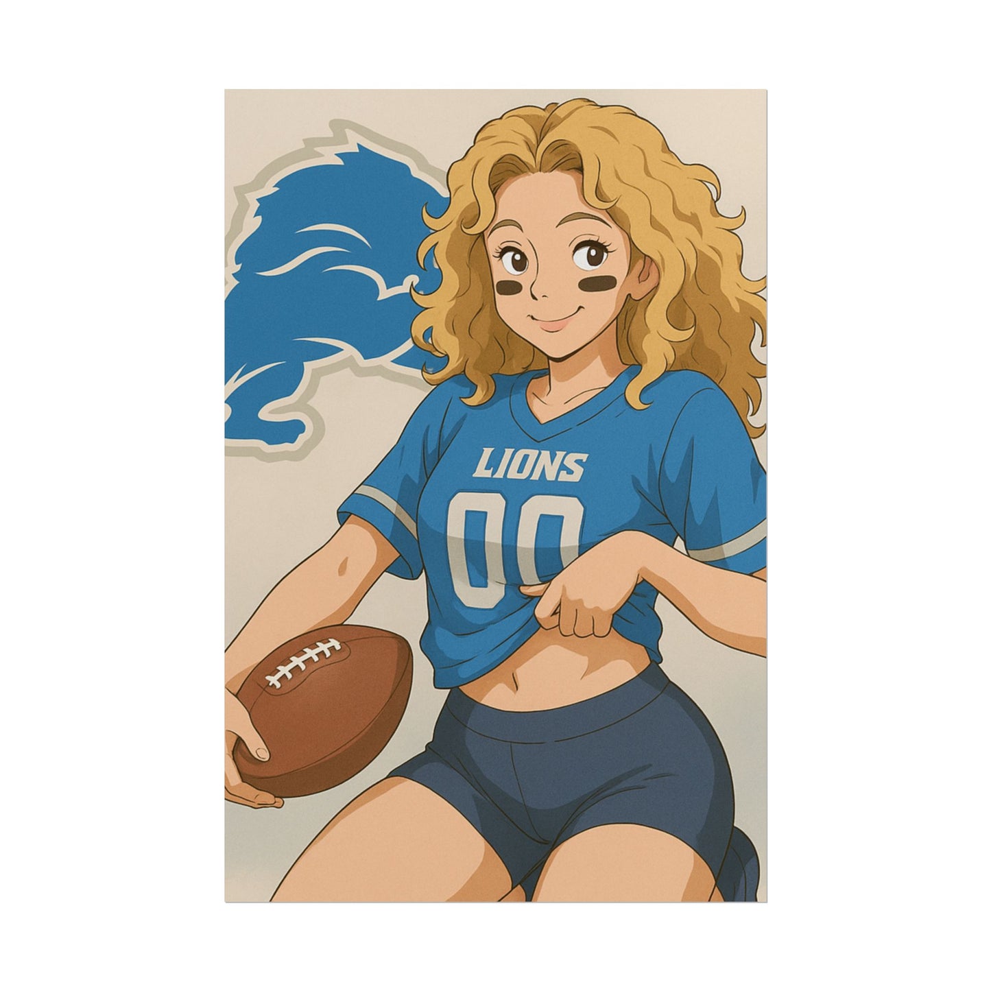 Loco Fits Anime Girls 'Lions Girl 2' Poster