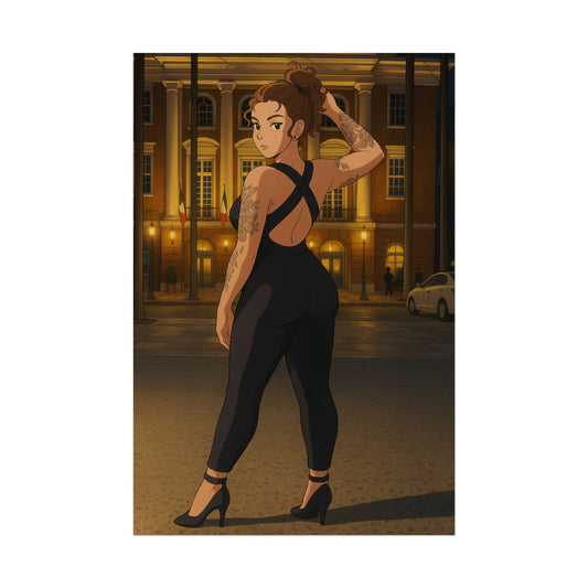 Loco Fits Anime Girls 'Let My Hair Down' Poster