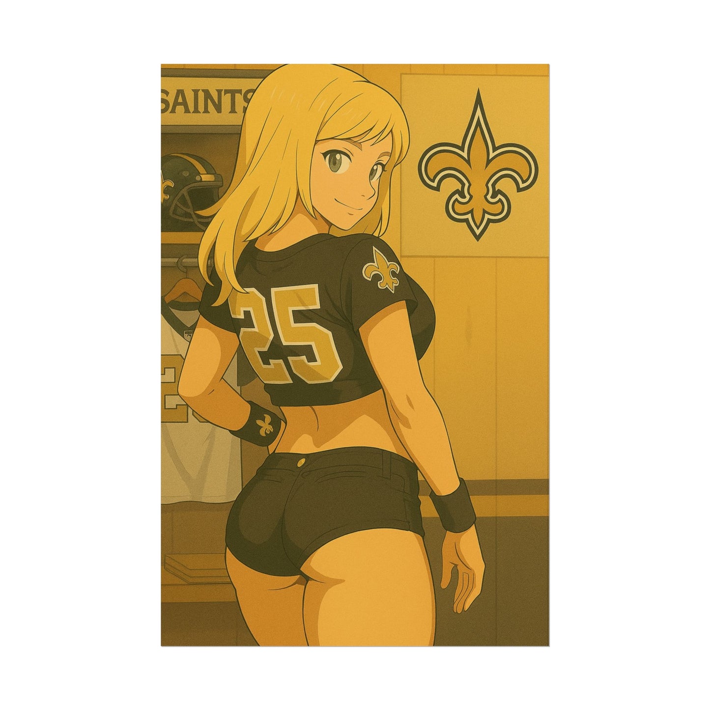 Loco Fits Anime Girls 'Saints Girl Locker Room 1' Poster