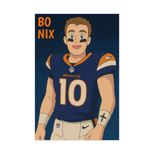 Loco Fits Anime Football 'Bo Nix' Poster