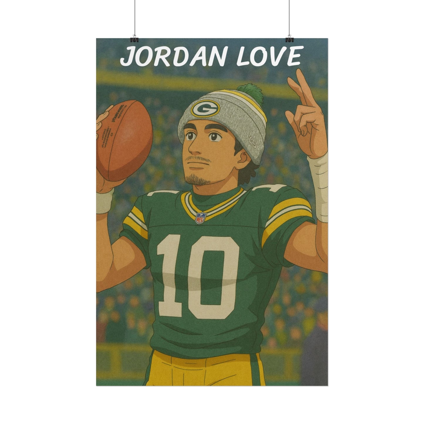 Loco Fits Anime Football 'Jordan Love' Poster V2