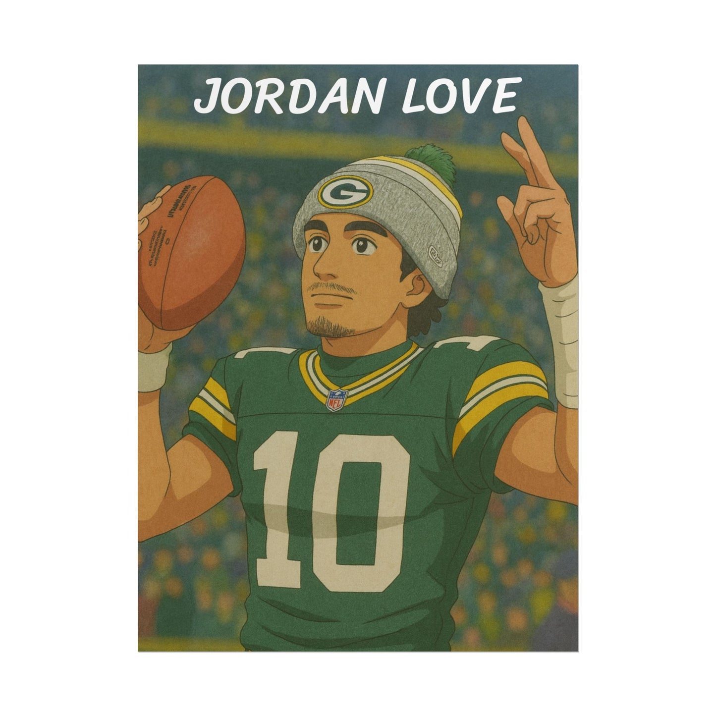 Loco Fits Anime Football 'Jordan Love' Poster V2