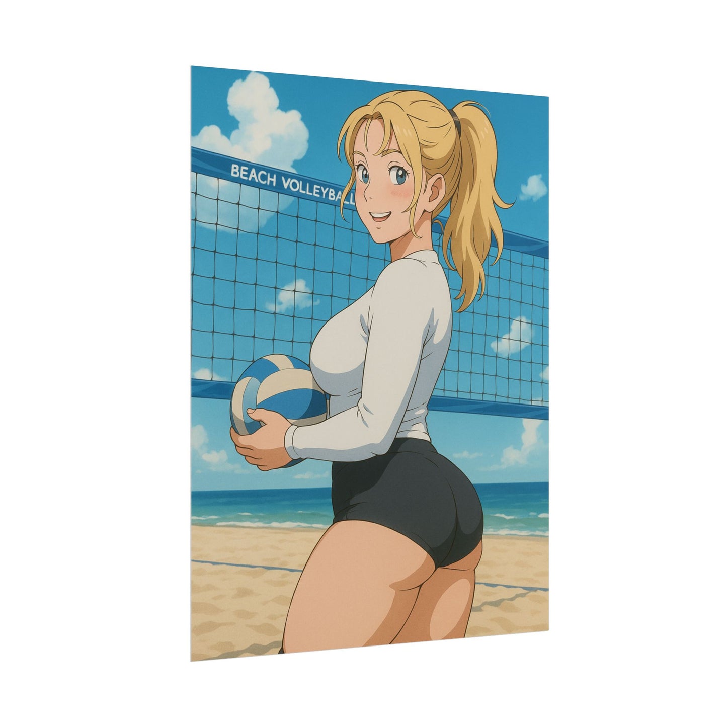 Loco Fits Anime Girls 'Gotta Love Beach Volleyball' Poster