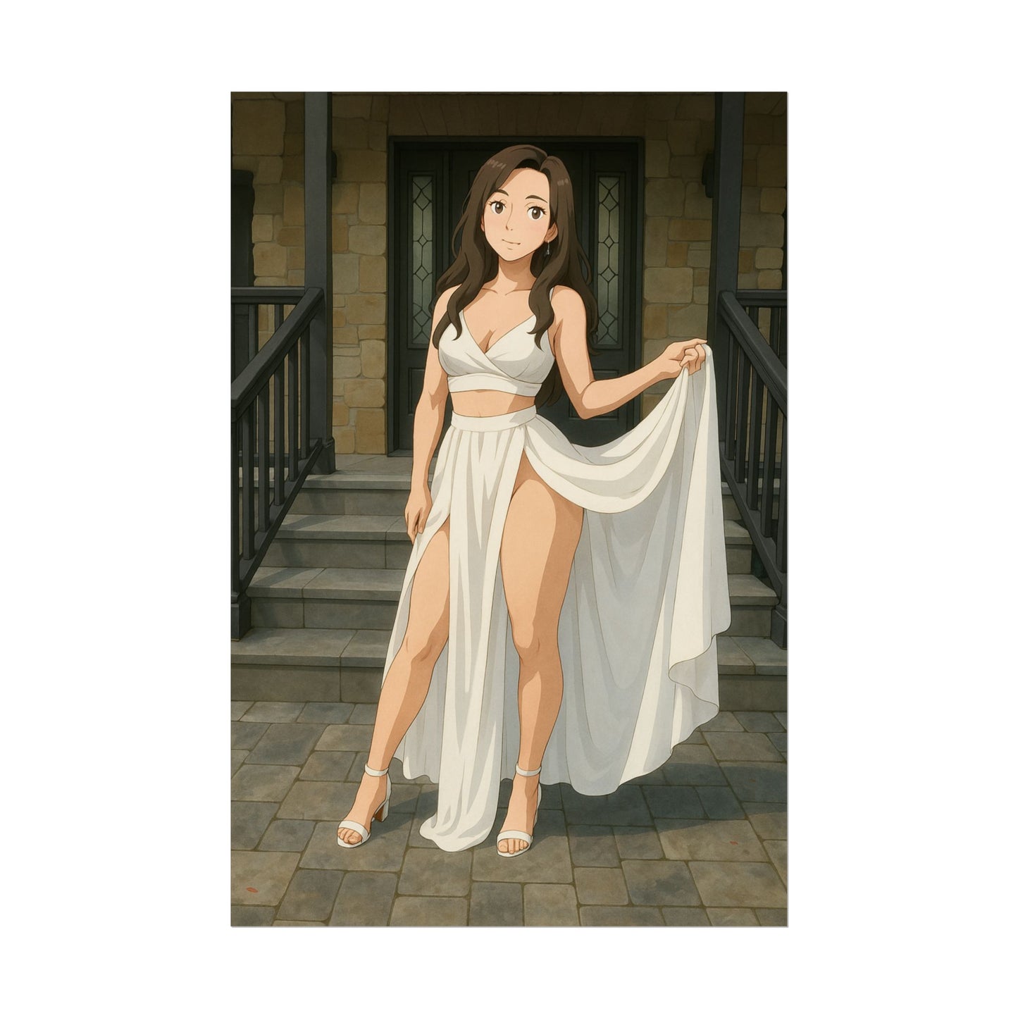 Loco Fits Anime Girls 'Greek Goddess' Poster
