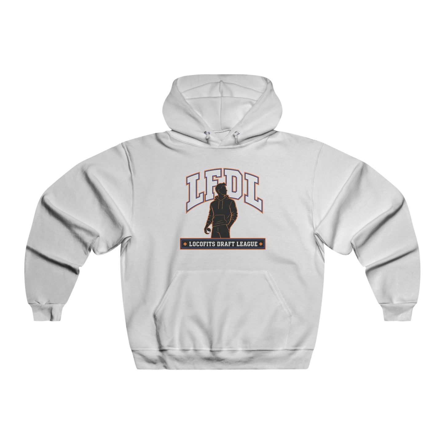 LocoFits Draft League LFDL Portrait Silhouette AMST Men's NUBLEND® Hooded Sweatshirt