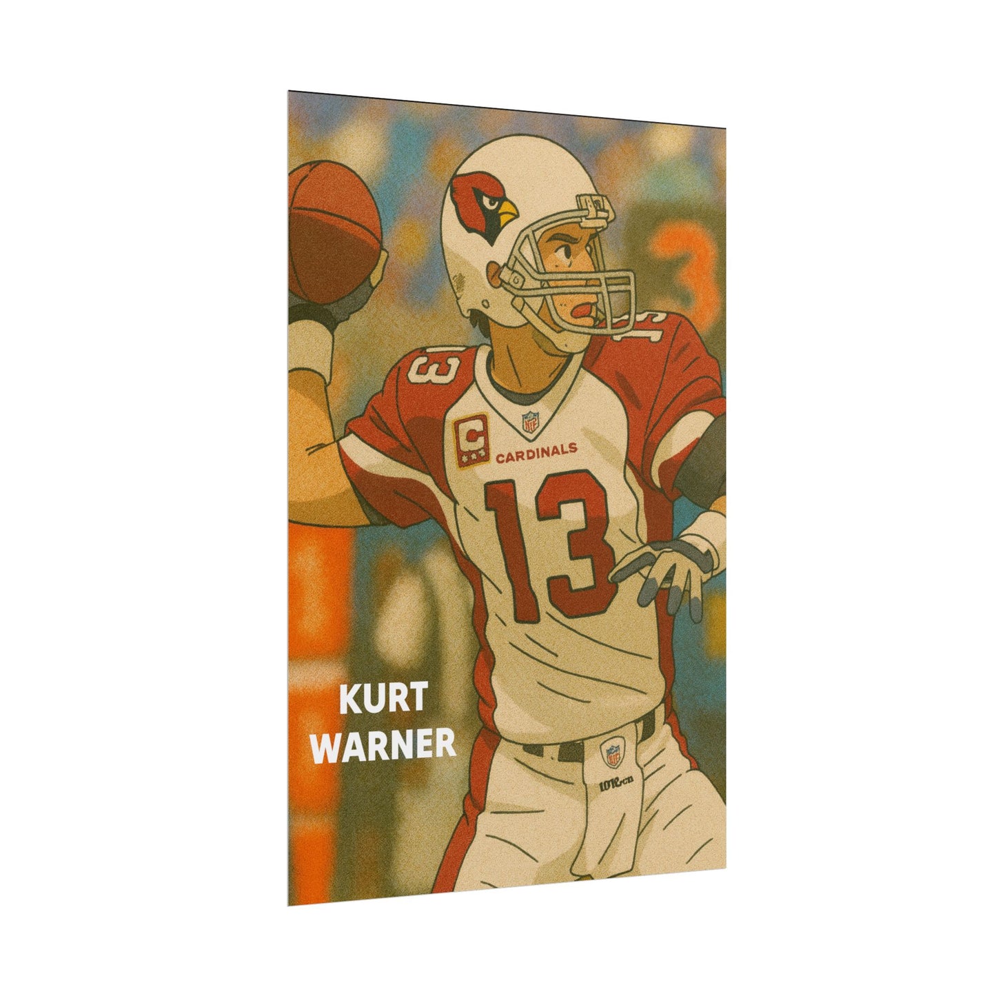 Loco Fits Anime Football 'Kurt Warner' Poster