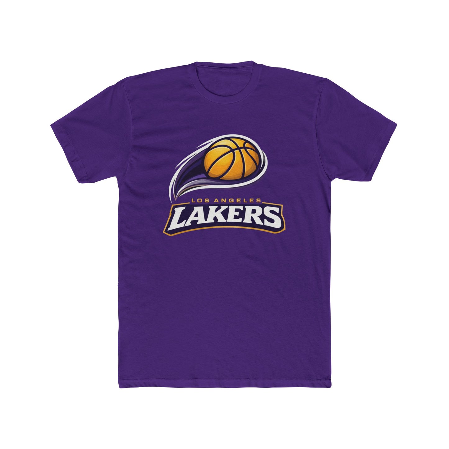 Loco Fits New "NBA Los Angeles Lakers Basketball Concept Logo" Cotton Crew Tee