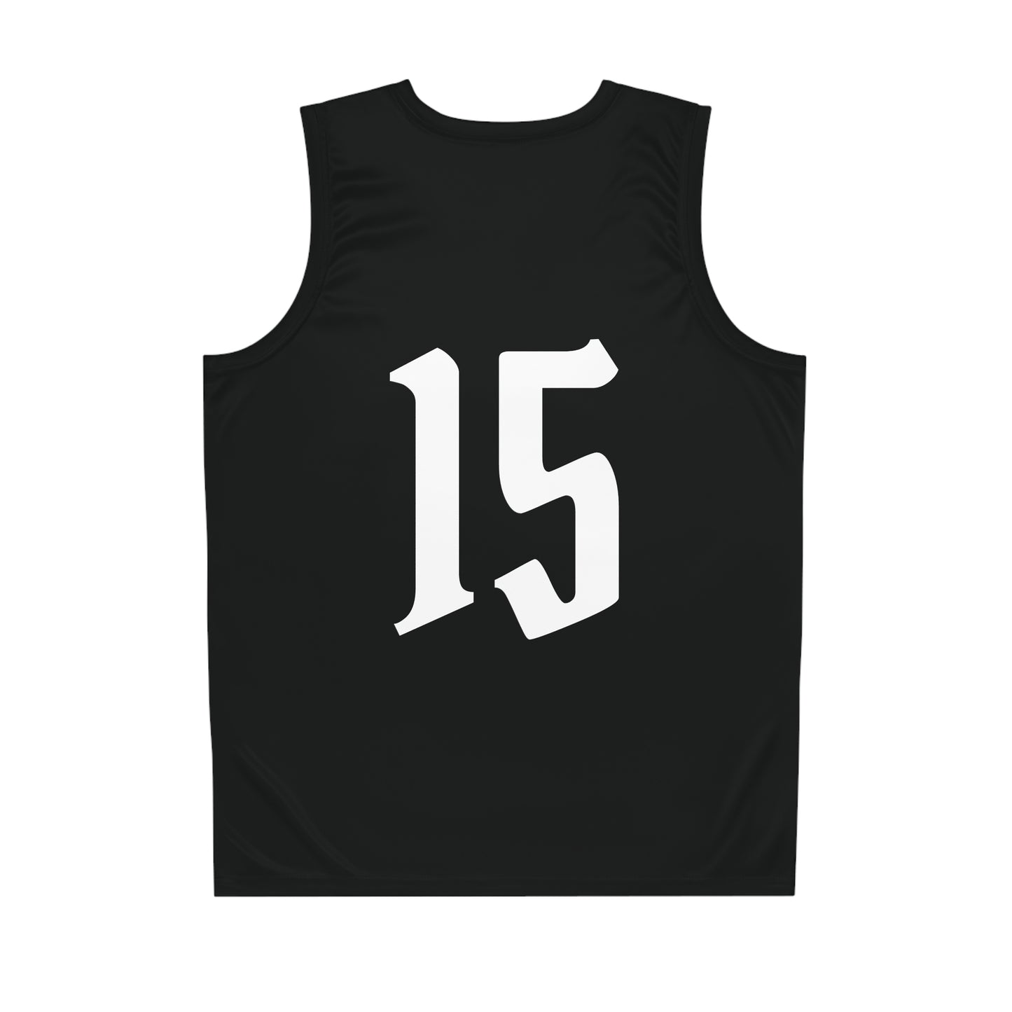 Black & White "Wicked Way" #15 Butcher Knife Alt. Basketball Jersey
