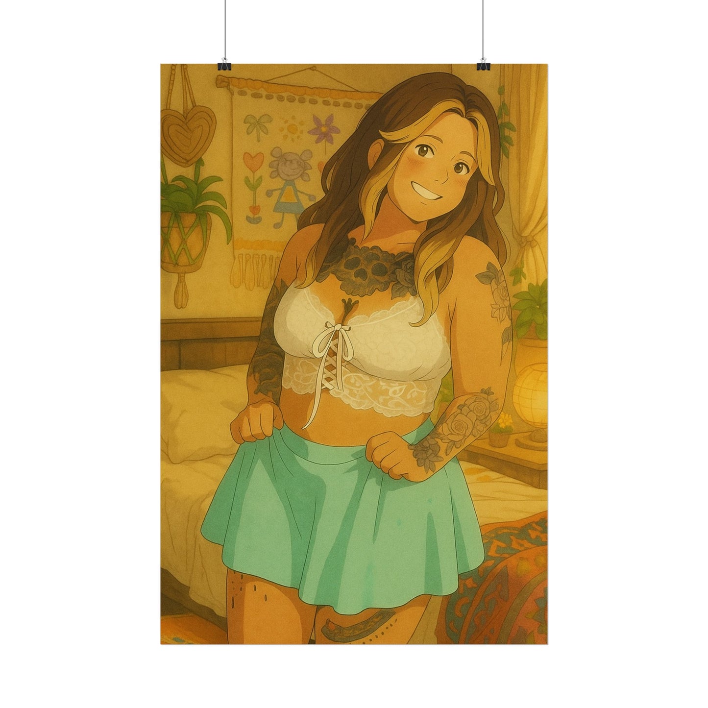 Loco Fits Anime Girls 'Alt Girls Rule' Poster