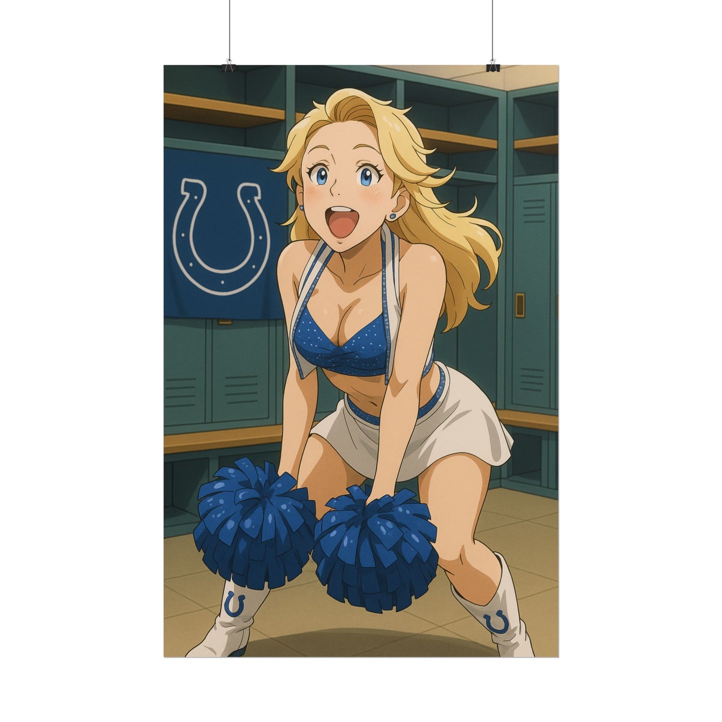Loco Fits Anime Girls 'Colts Cheerleader Locker Room 1' Poster