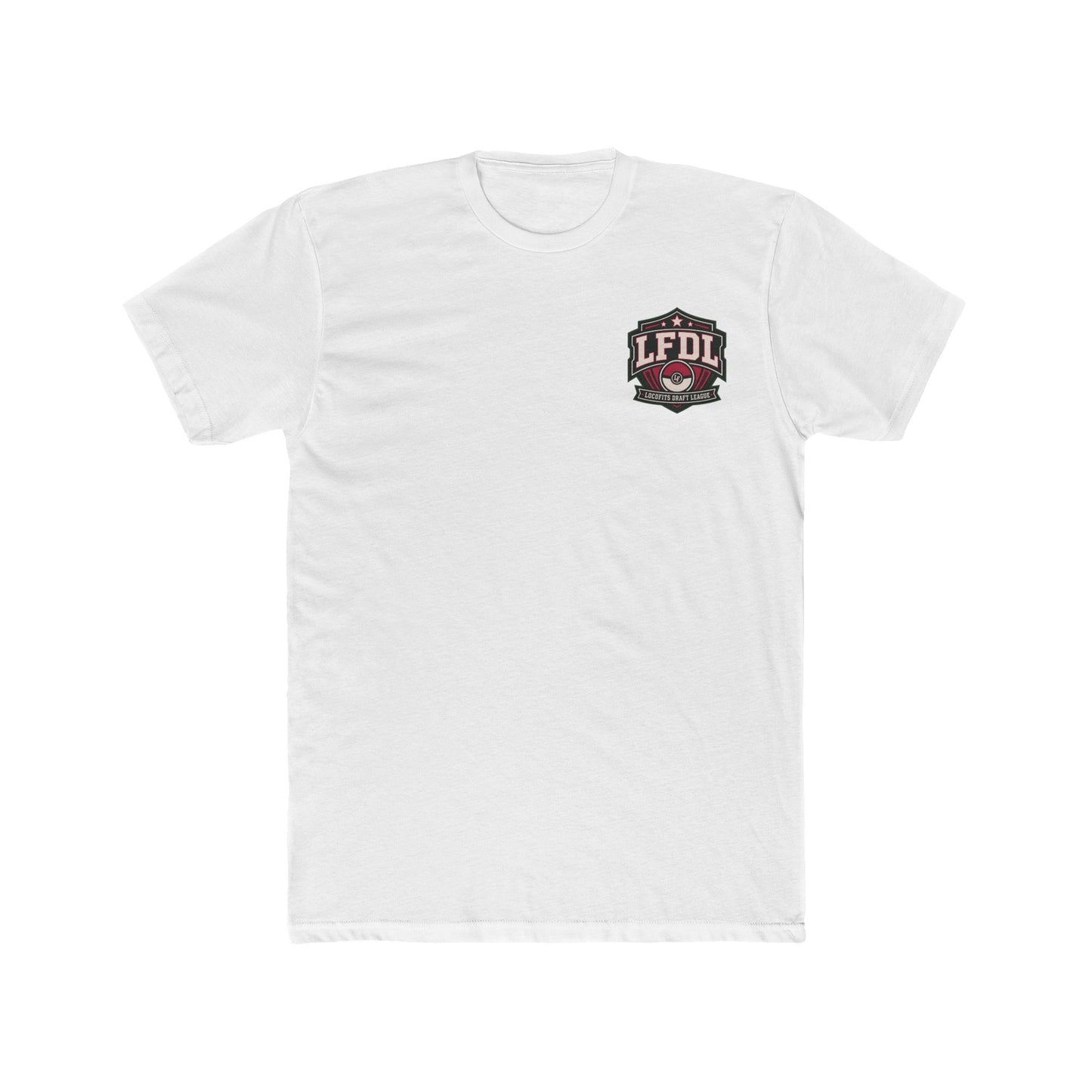 LocoFits Draft League Rhode Island Pocket Logo Cotton Crew Tee