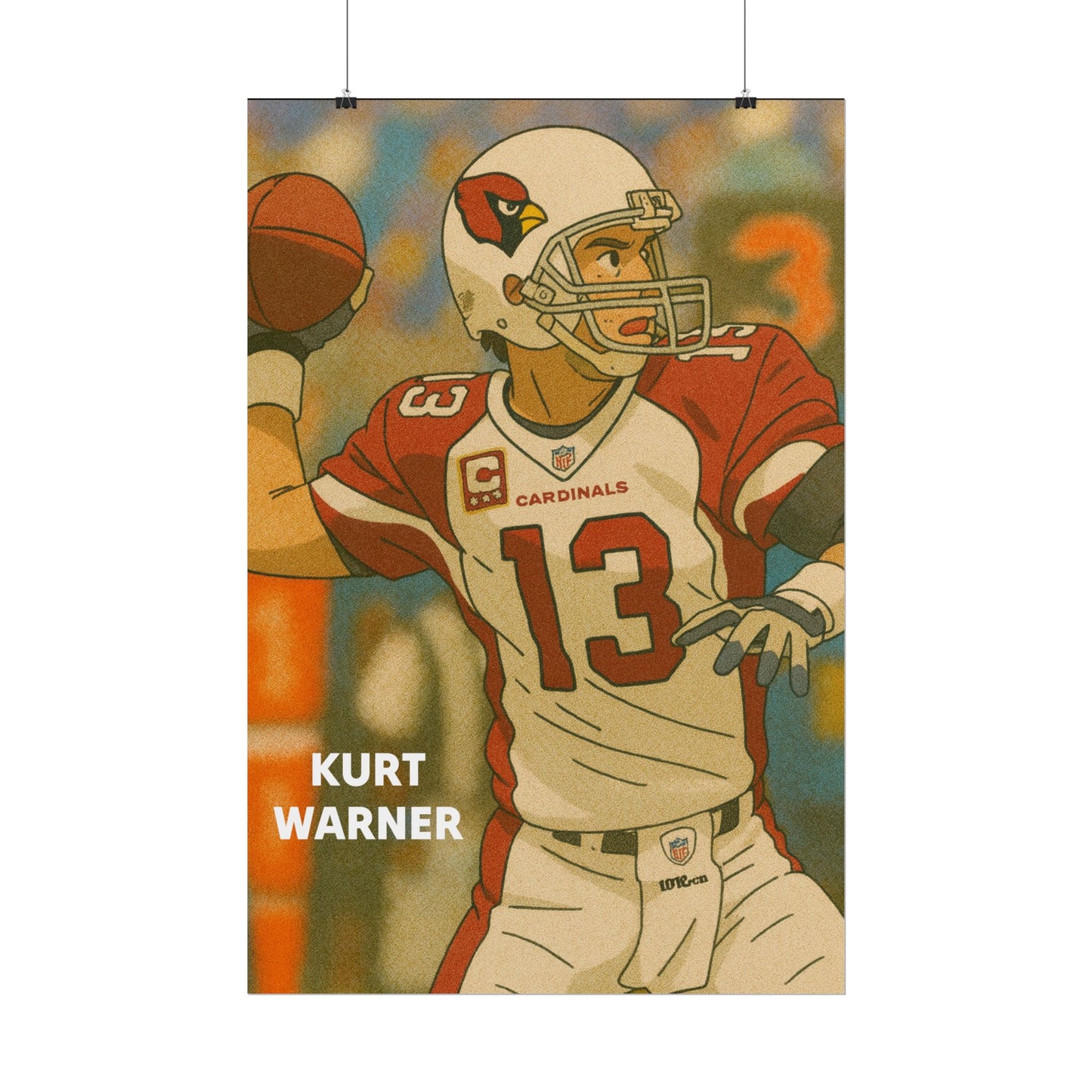 Loco Fits Anime Football 'Kurt Warner' Poster