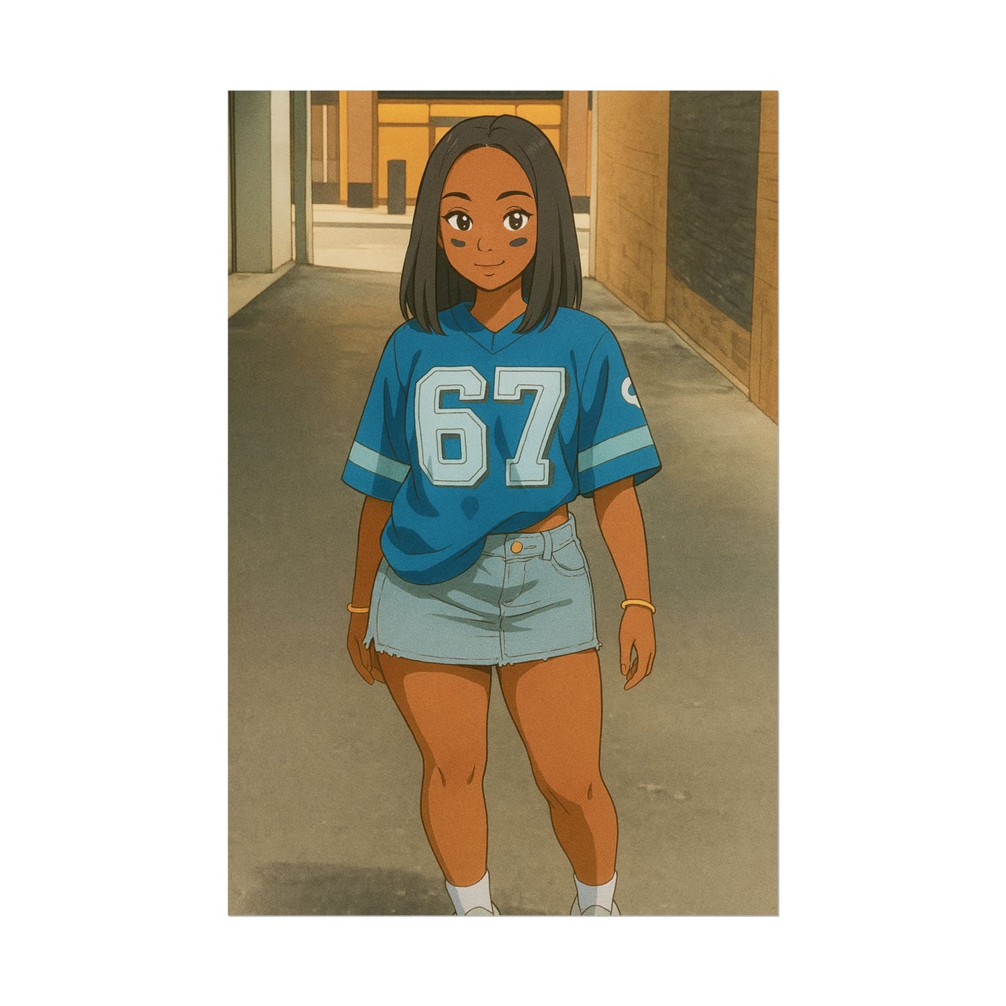 Loco Fits Anime Girls 'Lions Girls 1' Poster