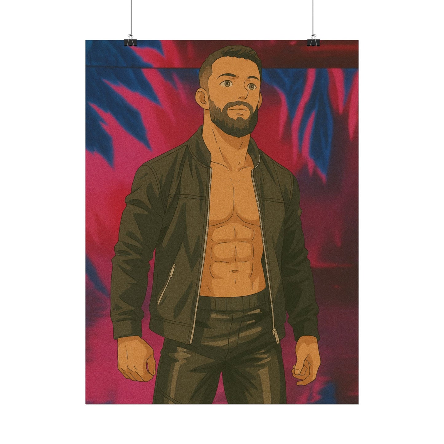 Loco Fits Anime Wrestling 'Leader of this Club' Poster