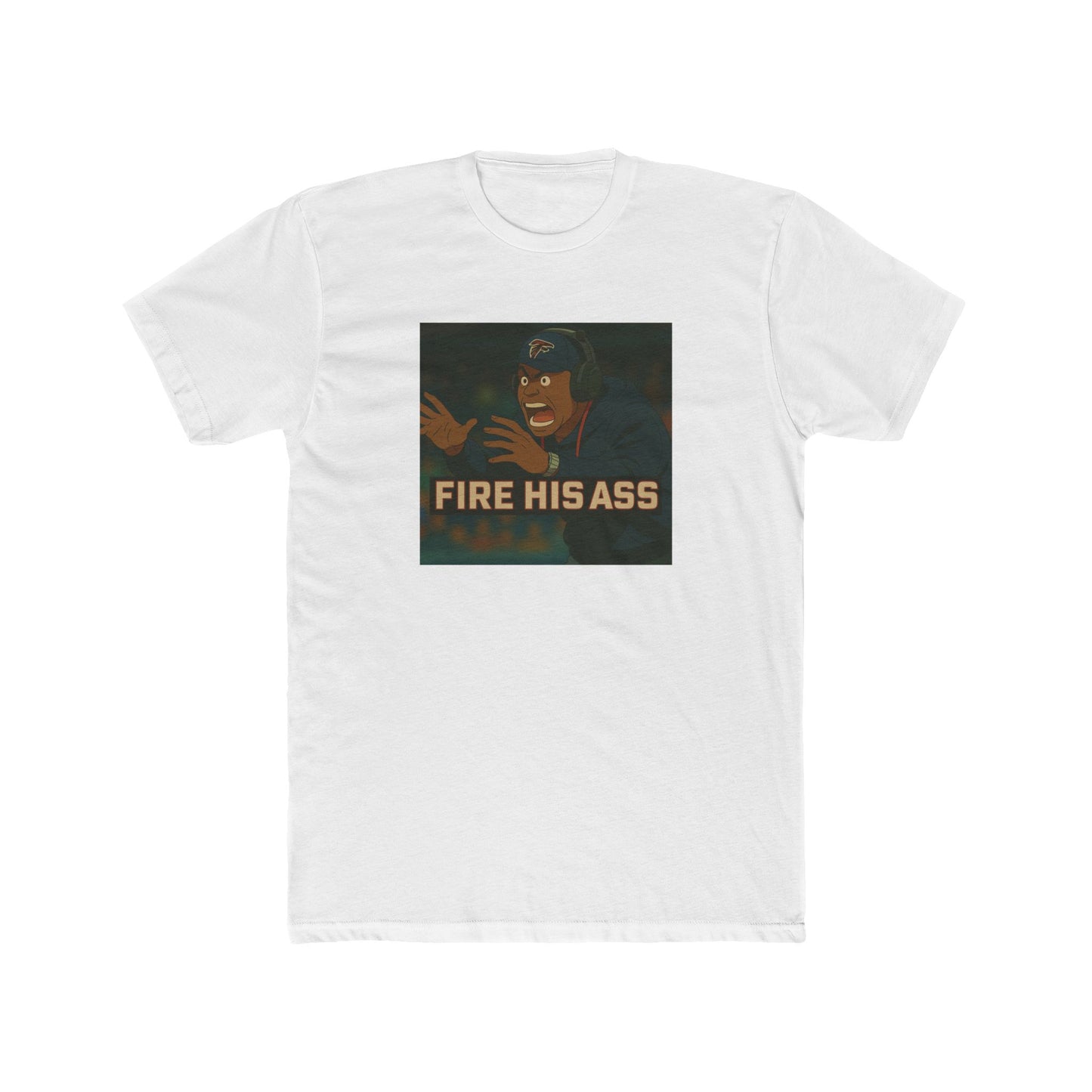 Anime Football 'Fire His Ass' Cotton Crew Tee