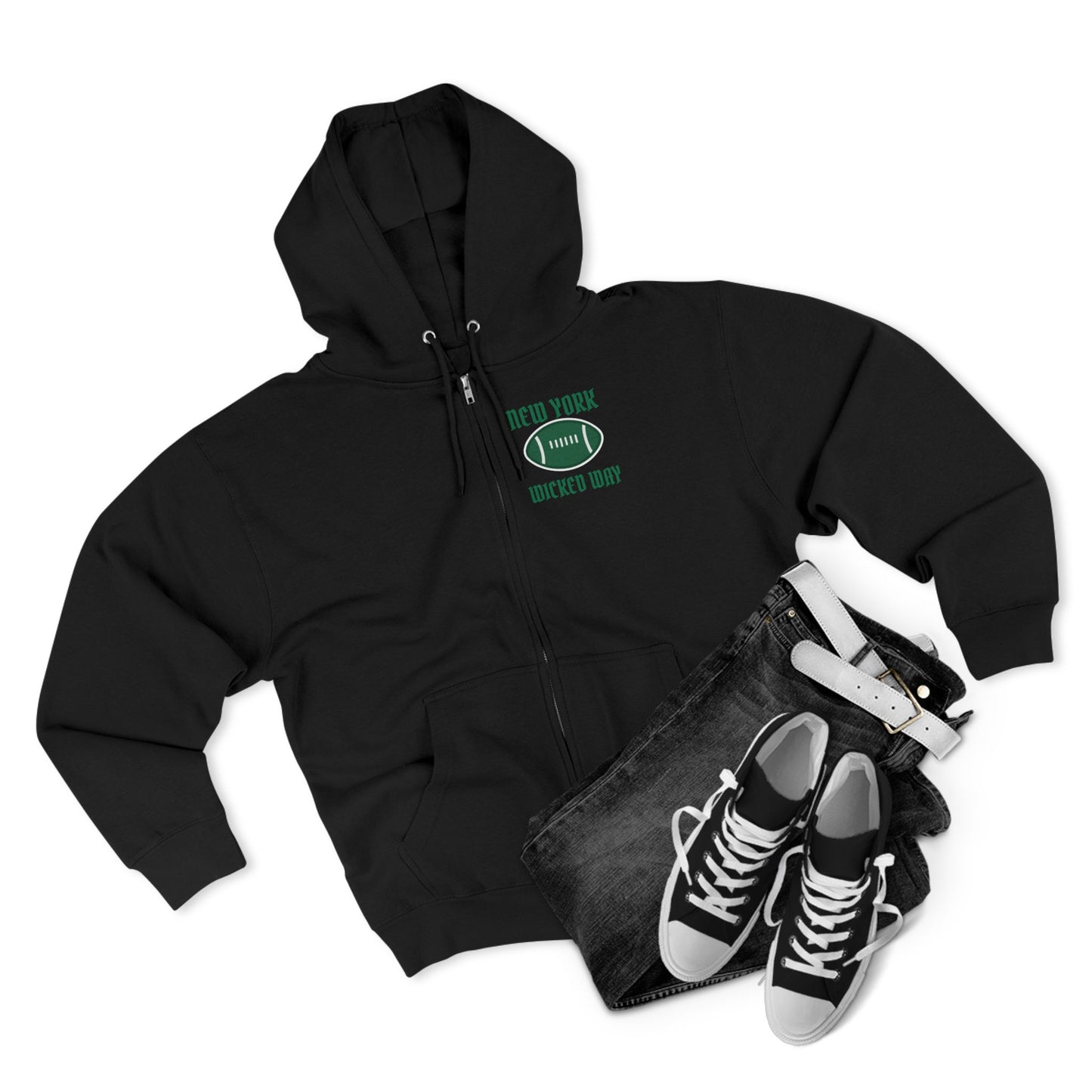 "Wicked Way" New York Football Zip Hoodie
