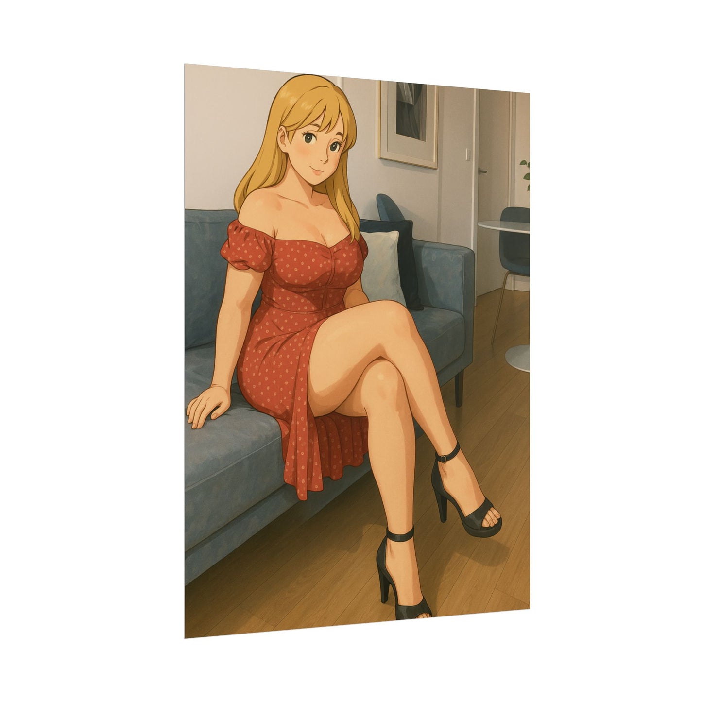 Loco Fits Anime Girls 'Have a Seat' Poster