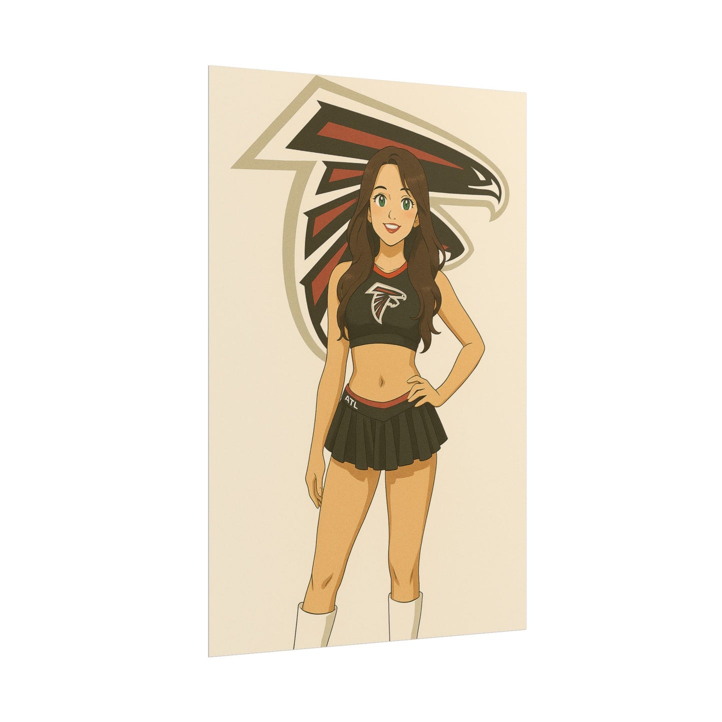 Loco Fits Anime Girls 'Falcons Cheerleader 3' Poster