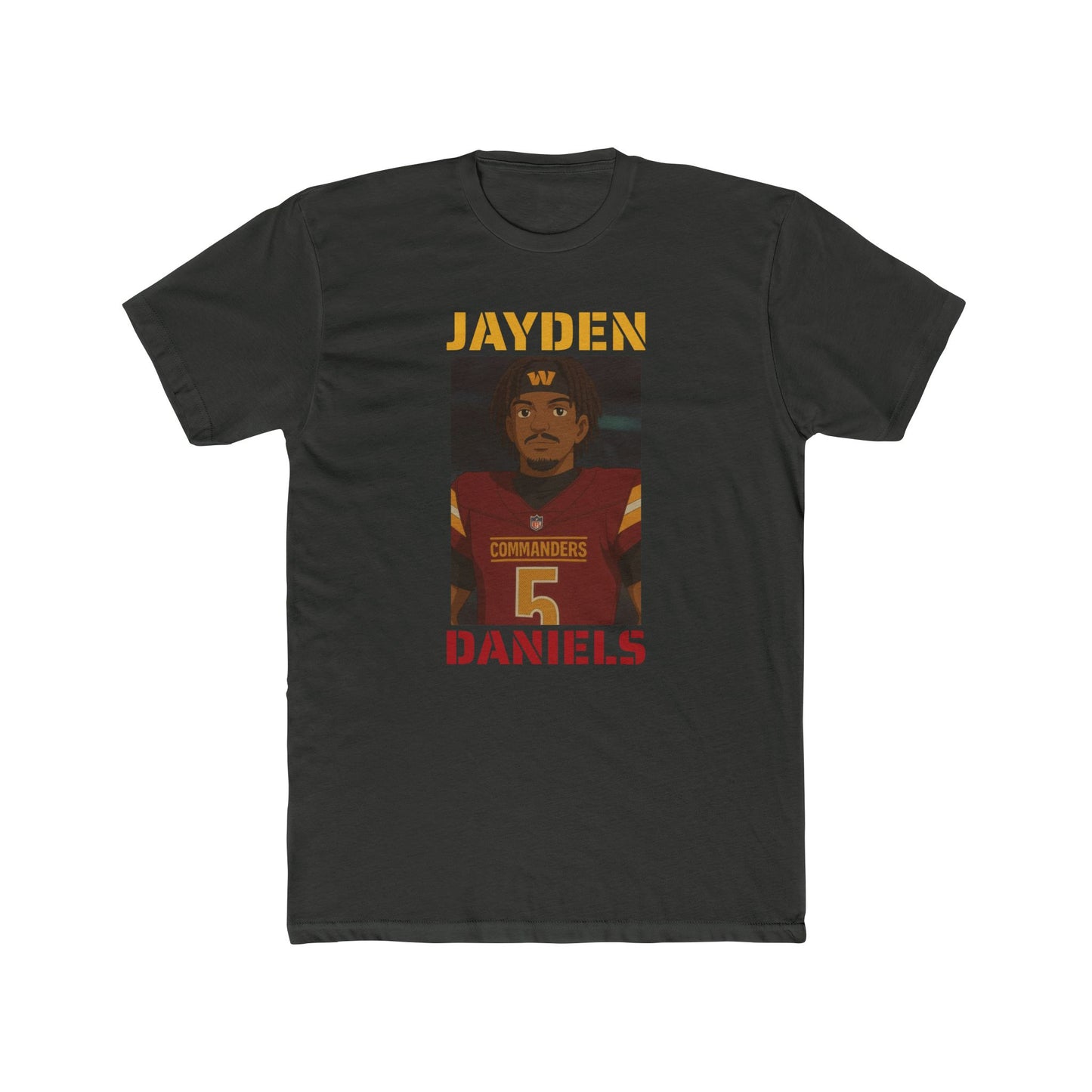 Anime Football 'Jayden Daniels' Cotton Crew Tee