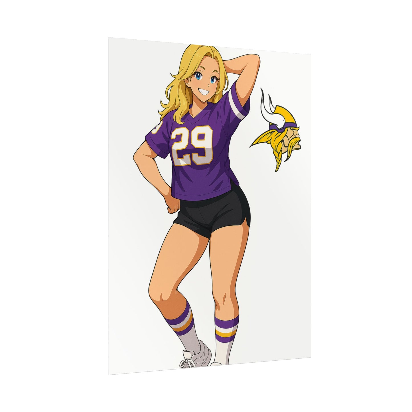 Loco Fits Anime Girls 'Vikings Girl 1' Poster