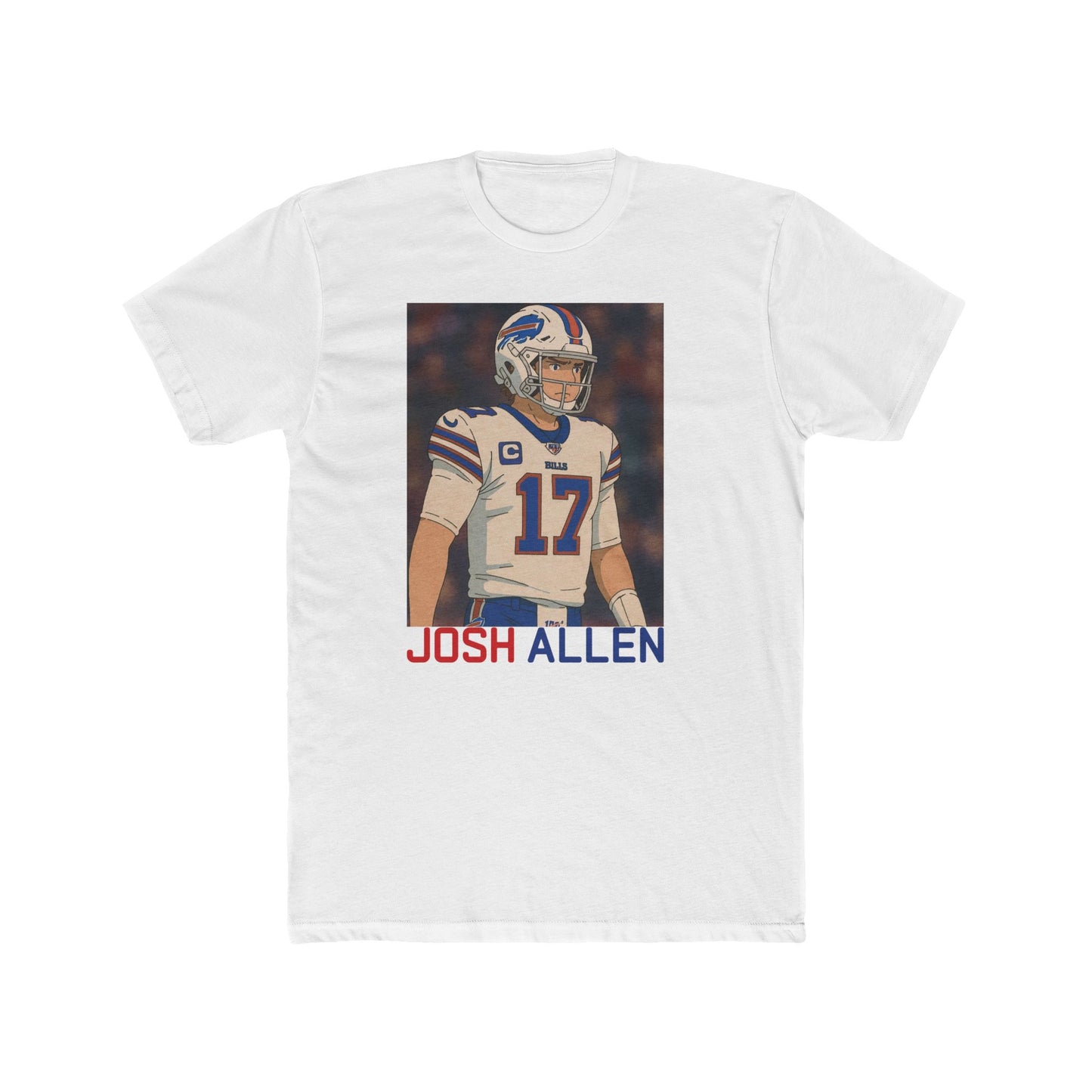 Anime Football 'Josh Allen' Cotton Crew Tee