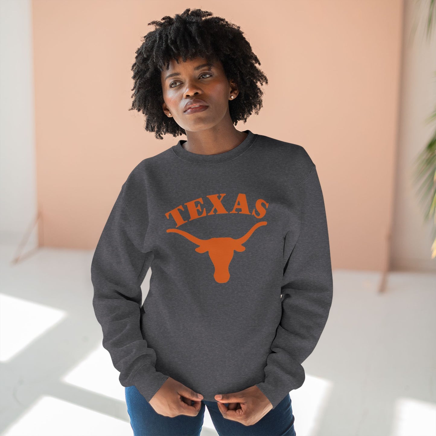 'Texas Longhorns' Cotton Crewneck Sweatshirt