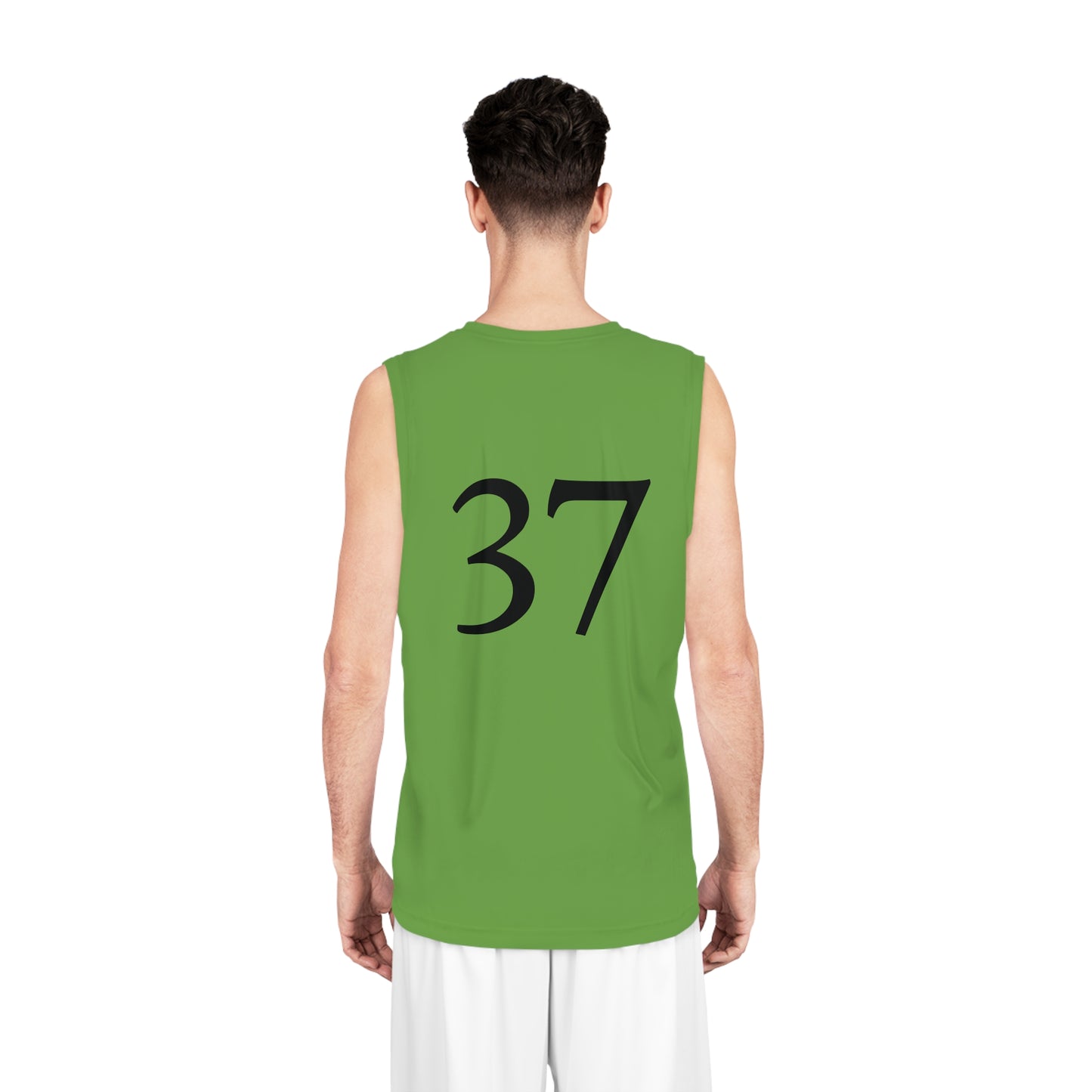 Green "Rebel Road" #37 Buck Season Basketball Jersey