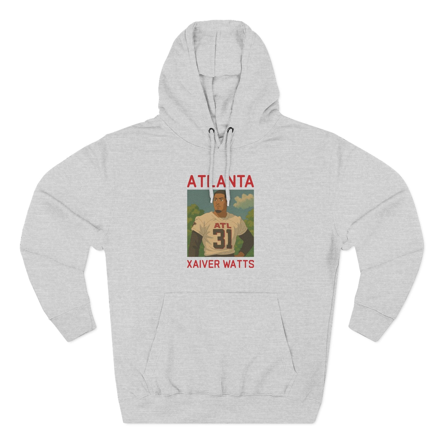 Anime Football 'Atlanta Xaiver Watts' Three-Panel Fleece Hoodie